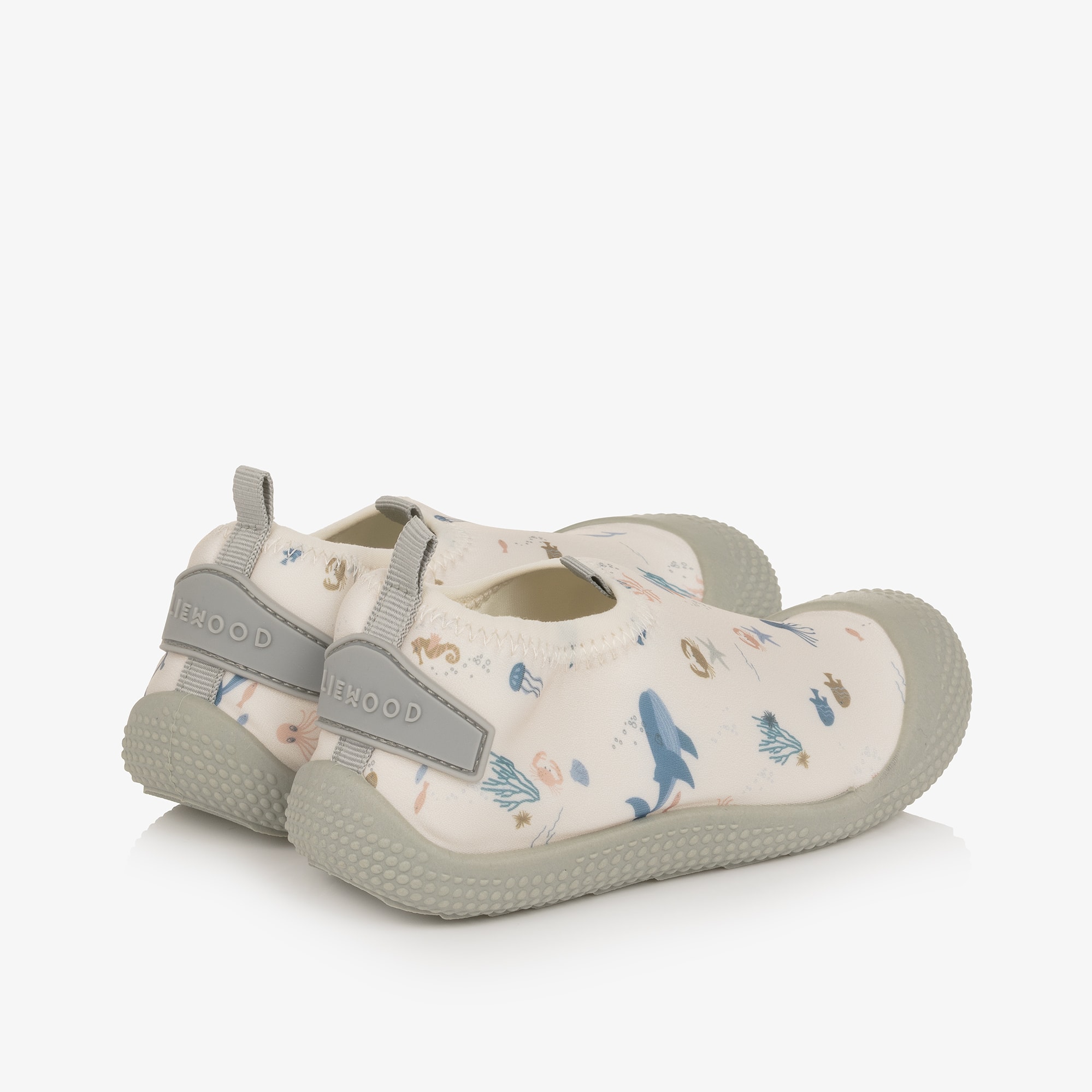 Ivory Sealife Print Aqua Shoes - View 2