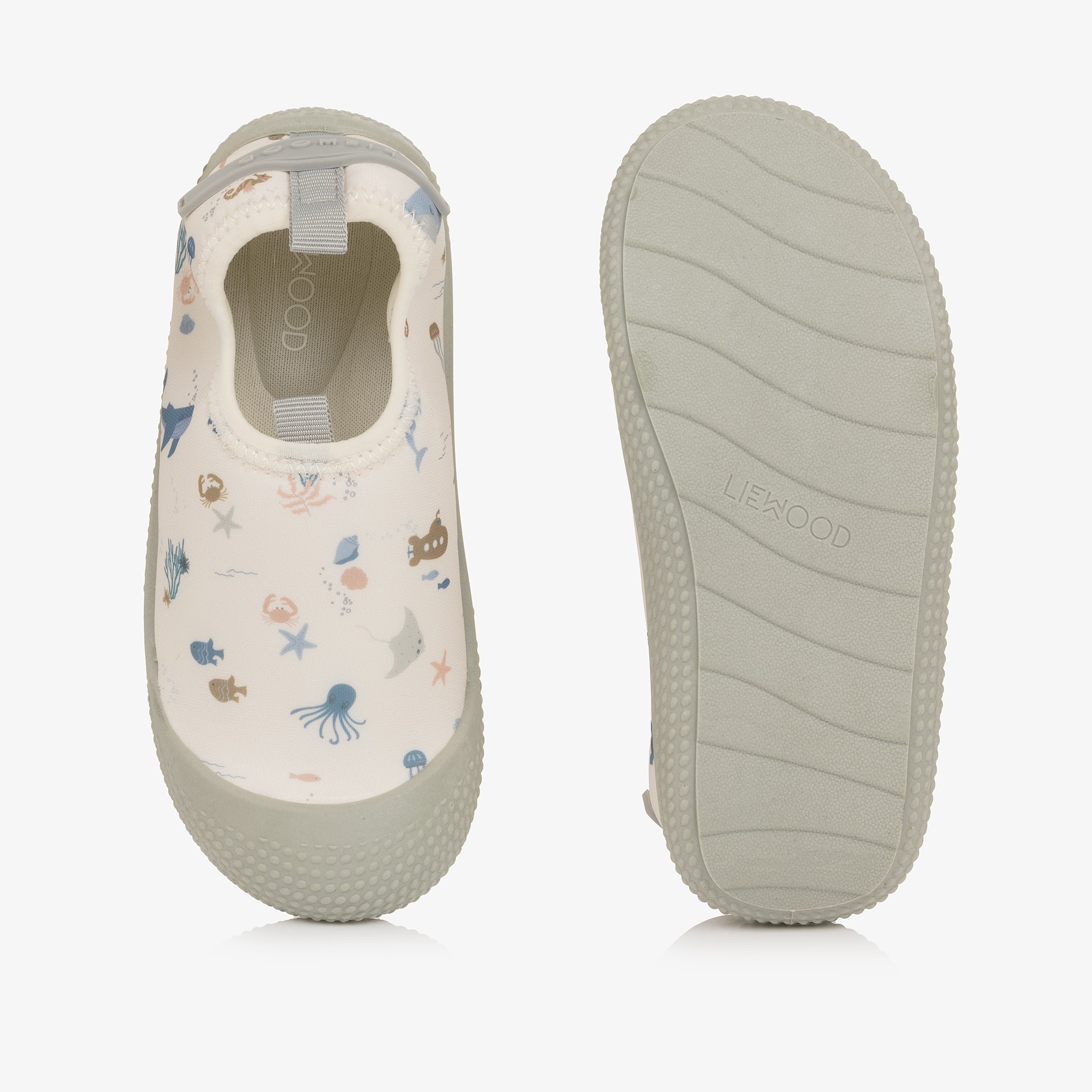 Ivory Sealife Print Aqua Shoes - View 3