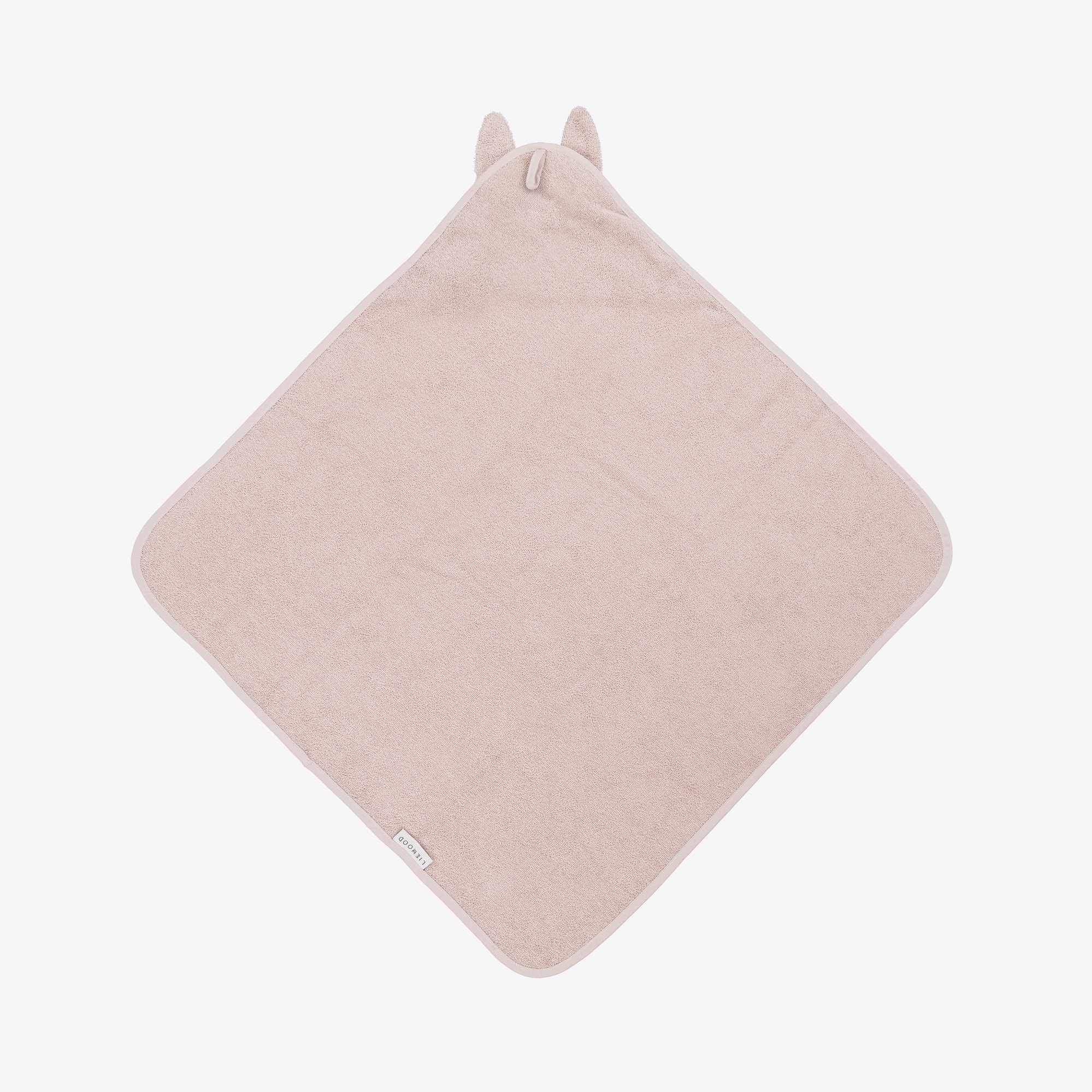 Pink Cotton Bunny Hooded Towel (70cm) - View 4