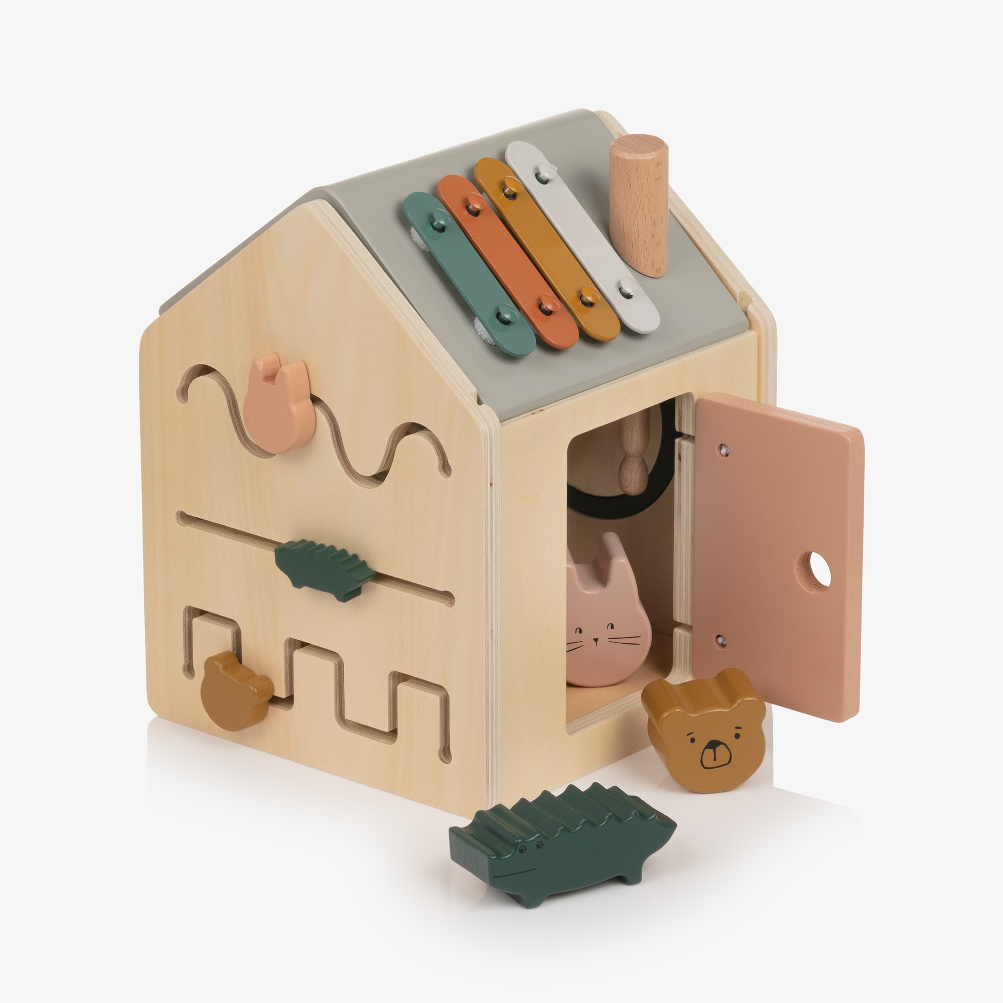 Wooden Activity Cube Toy (21cm) - View 4