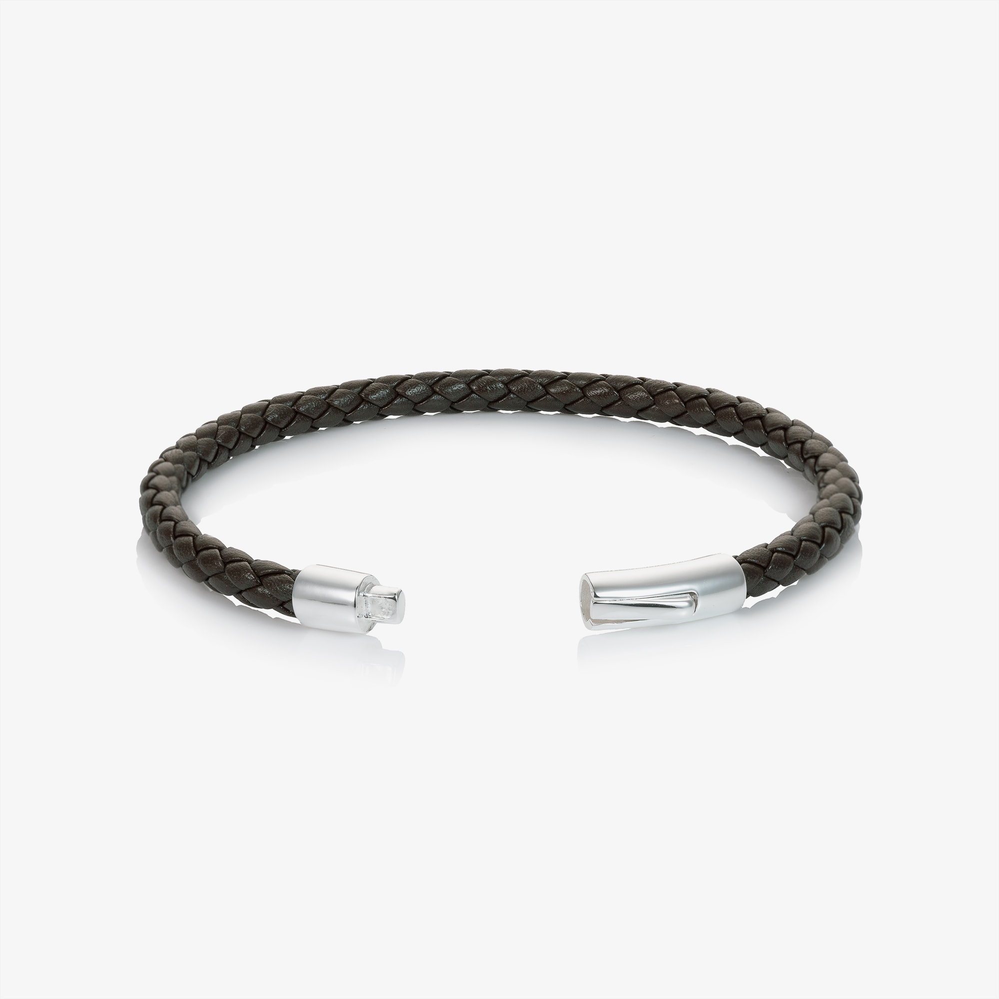 Boys Brown Leather Daddy & Me Bracelet Set - View 4