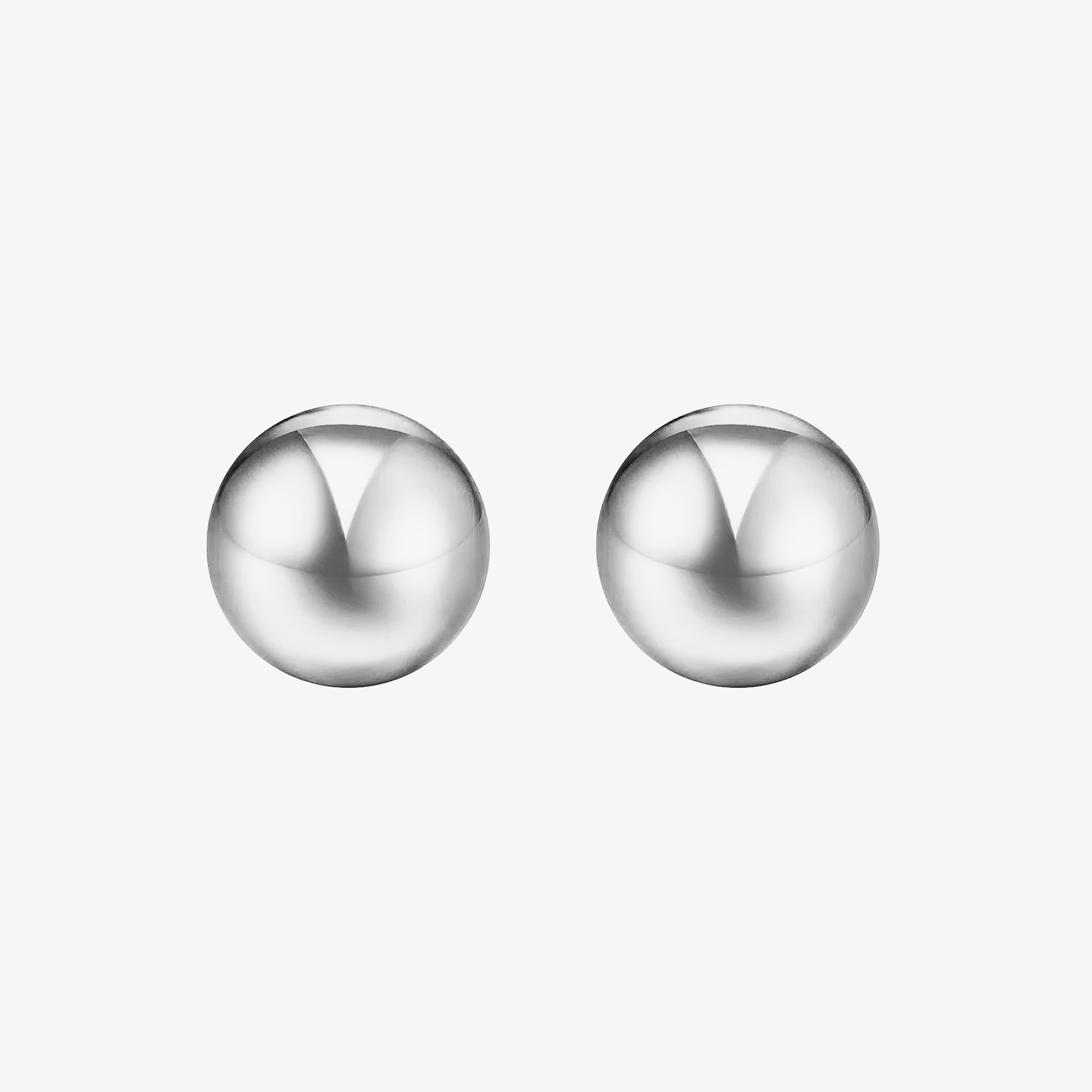 Sterling Silver 4mm Ball Stud Earrings - View 1