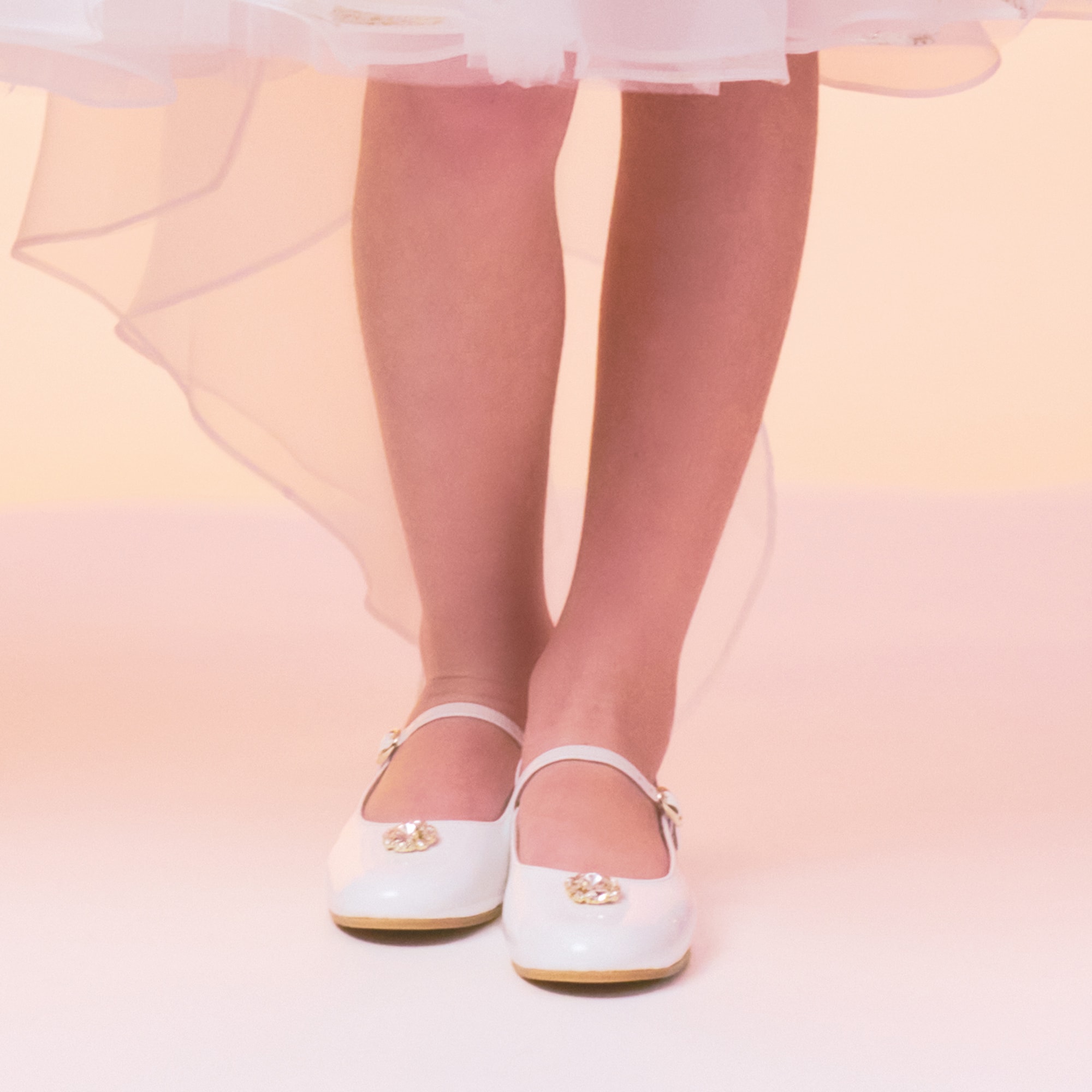 White Patent Leather Pumps - View 2