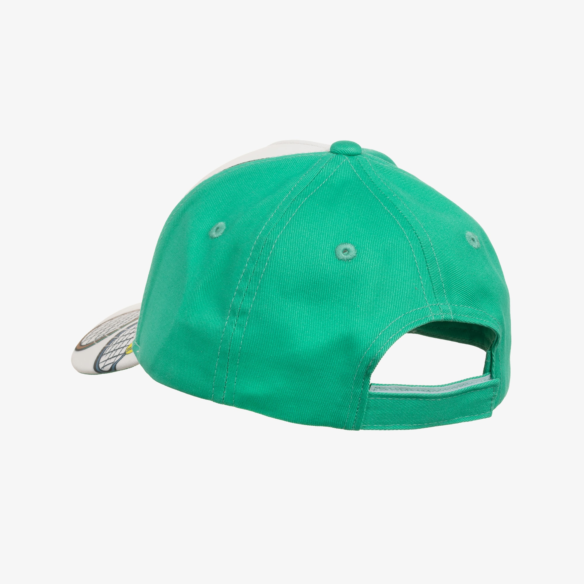 Boys White & Green Mickey Mouse Tennis Print Cap - View 4