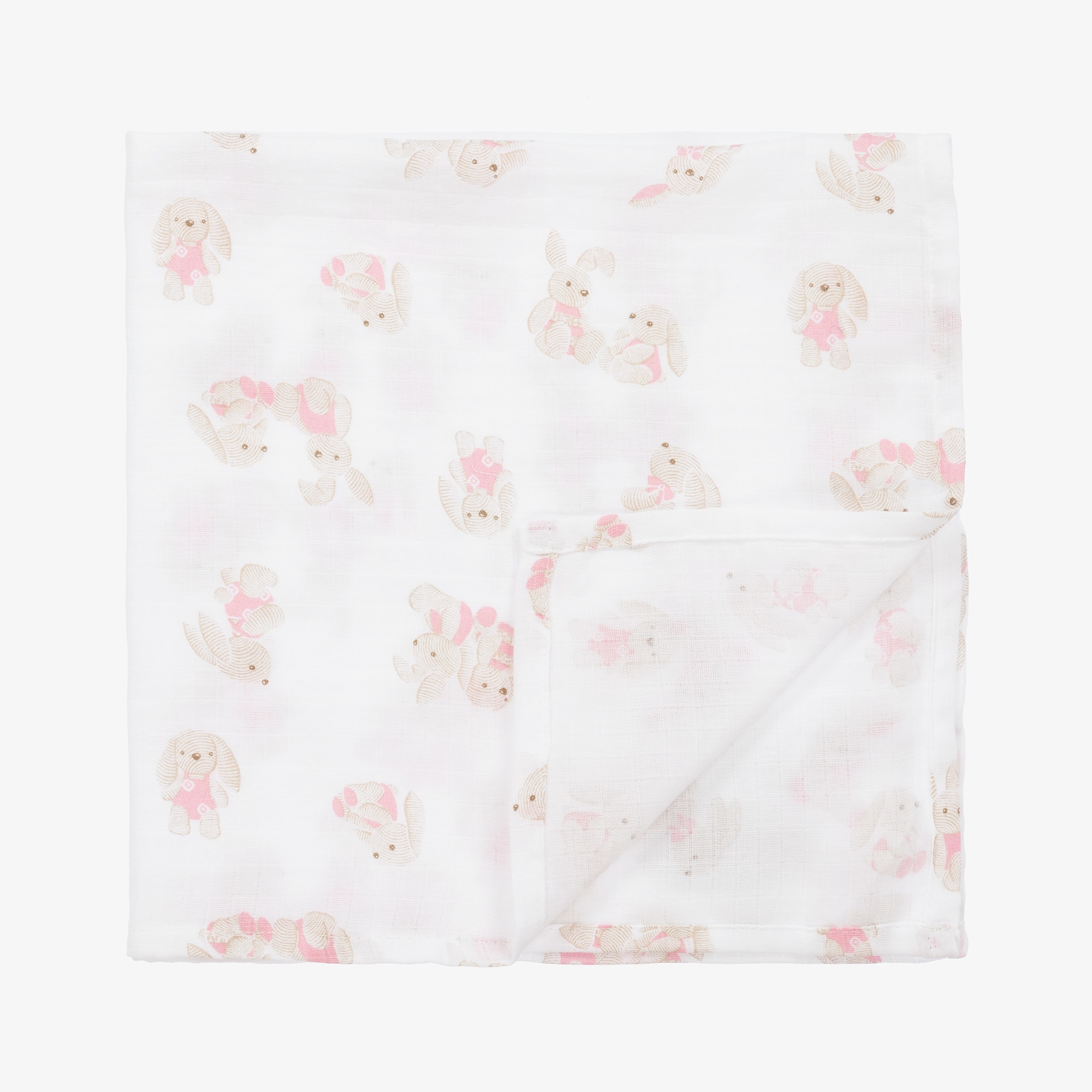 Baby Boys Blue Cotton Muslins (3 Pack) - View 3
