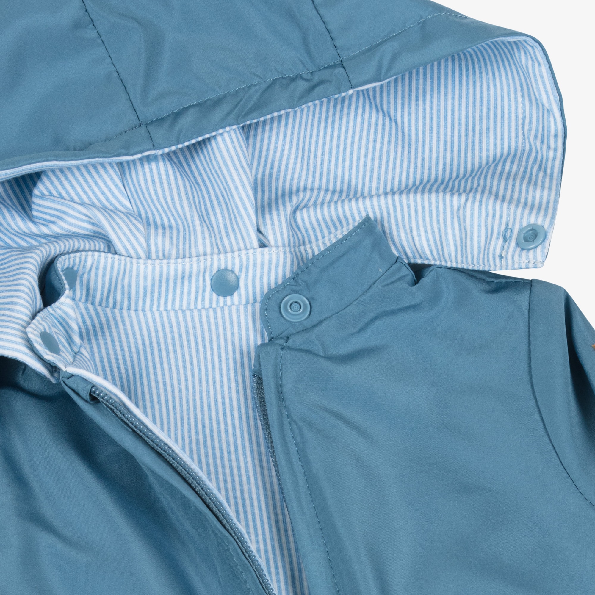 Baby Boys Blue Reversible Jacket - View 8