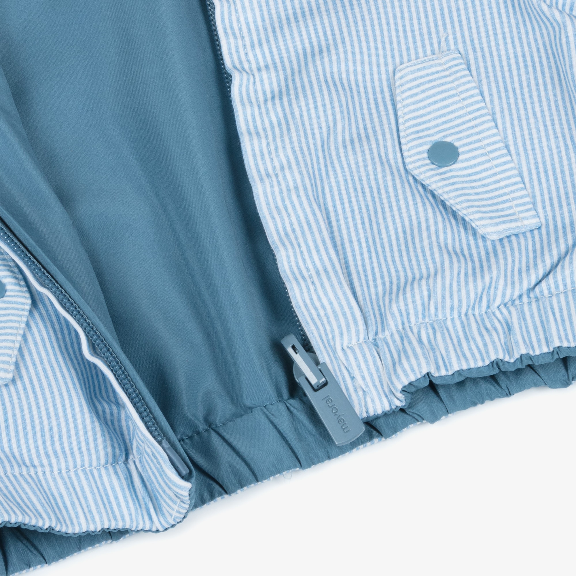 Baby Boys Blue Reversible Jacket - View 9