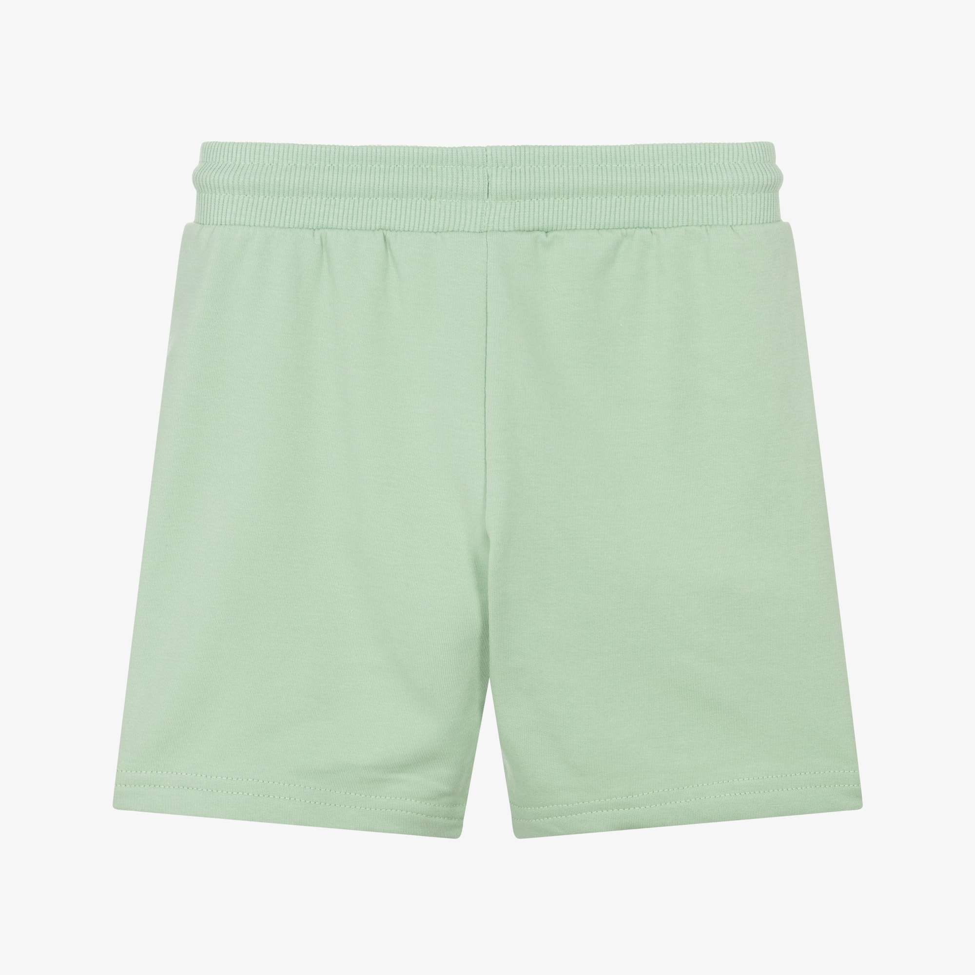 Boys Bright Orange Jersey Drawstring Shorts - View 2