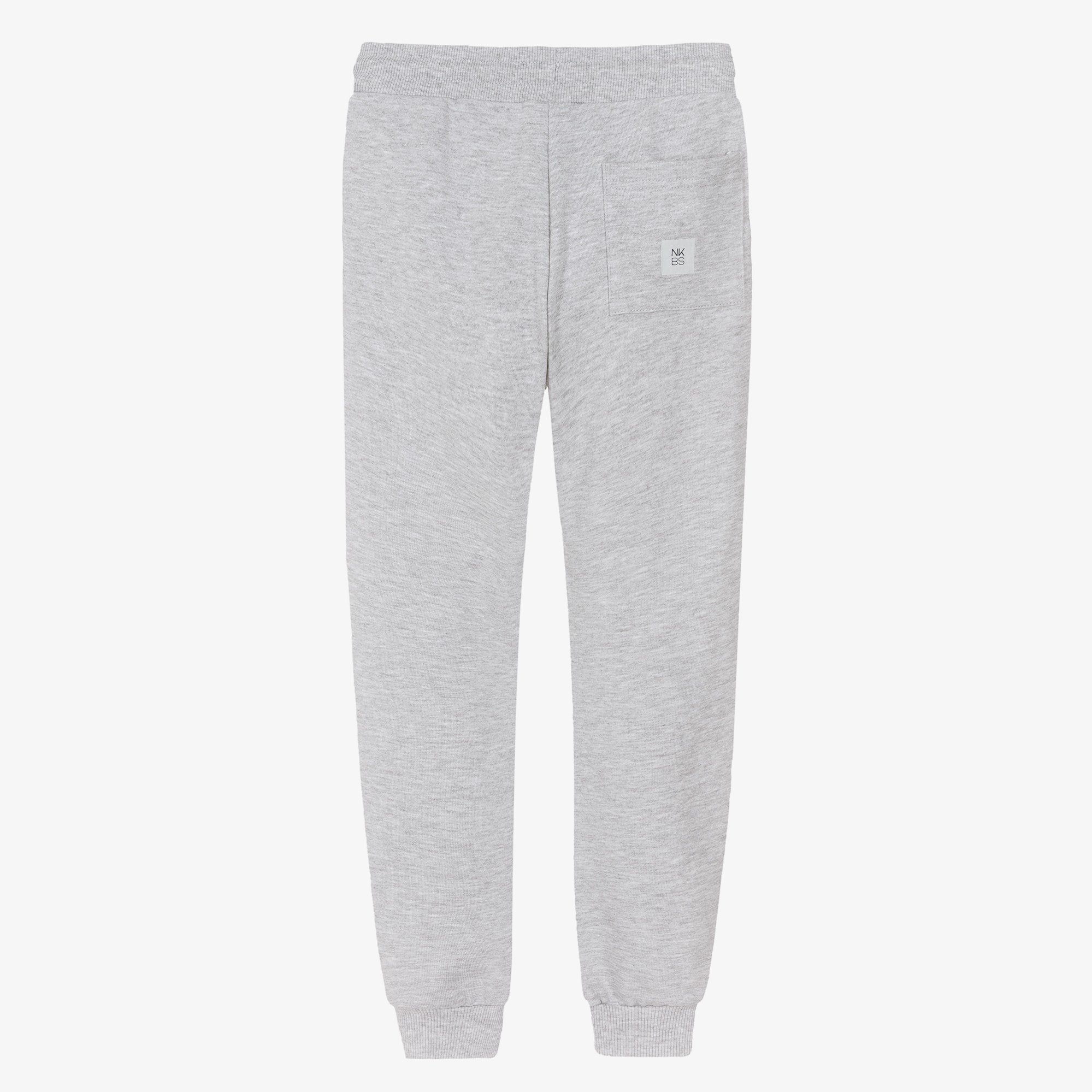 Boys Khaki Green Drawstring Jersey Joggers - View 2