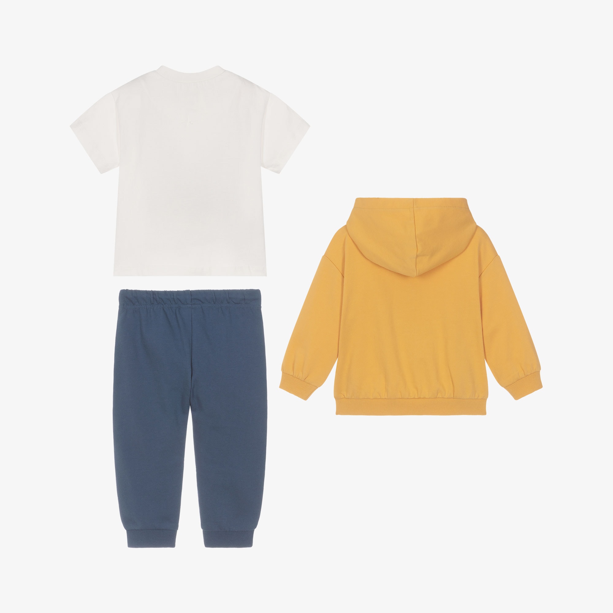 Boys Yellow & Blue Safari Animal Tracksuit Set - View 4