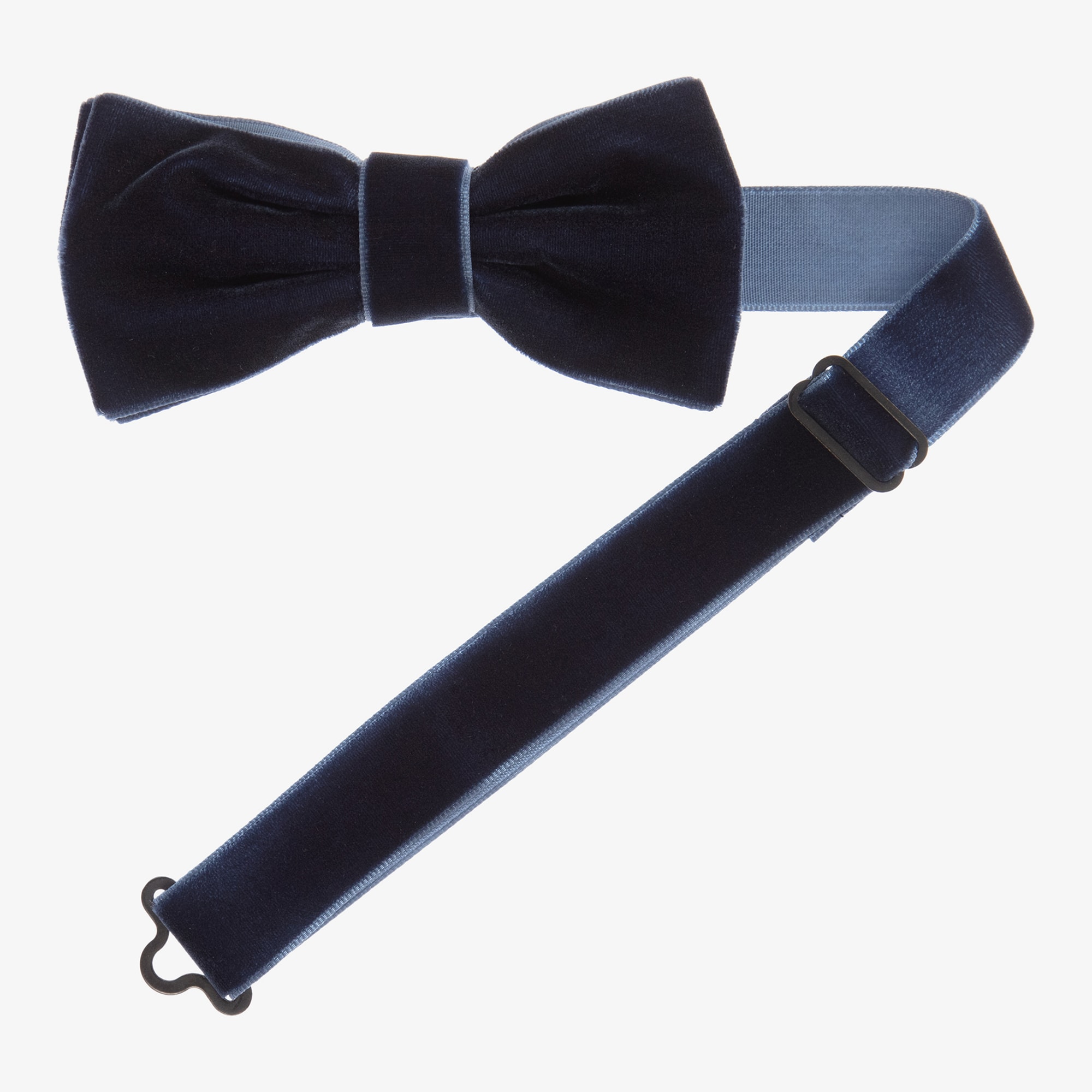 Black Velvet Bow Tie (10cm) - View 3