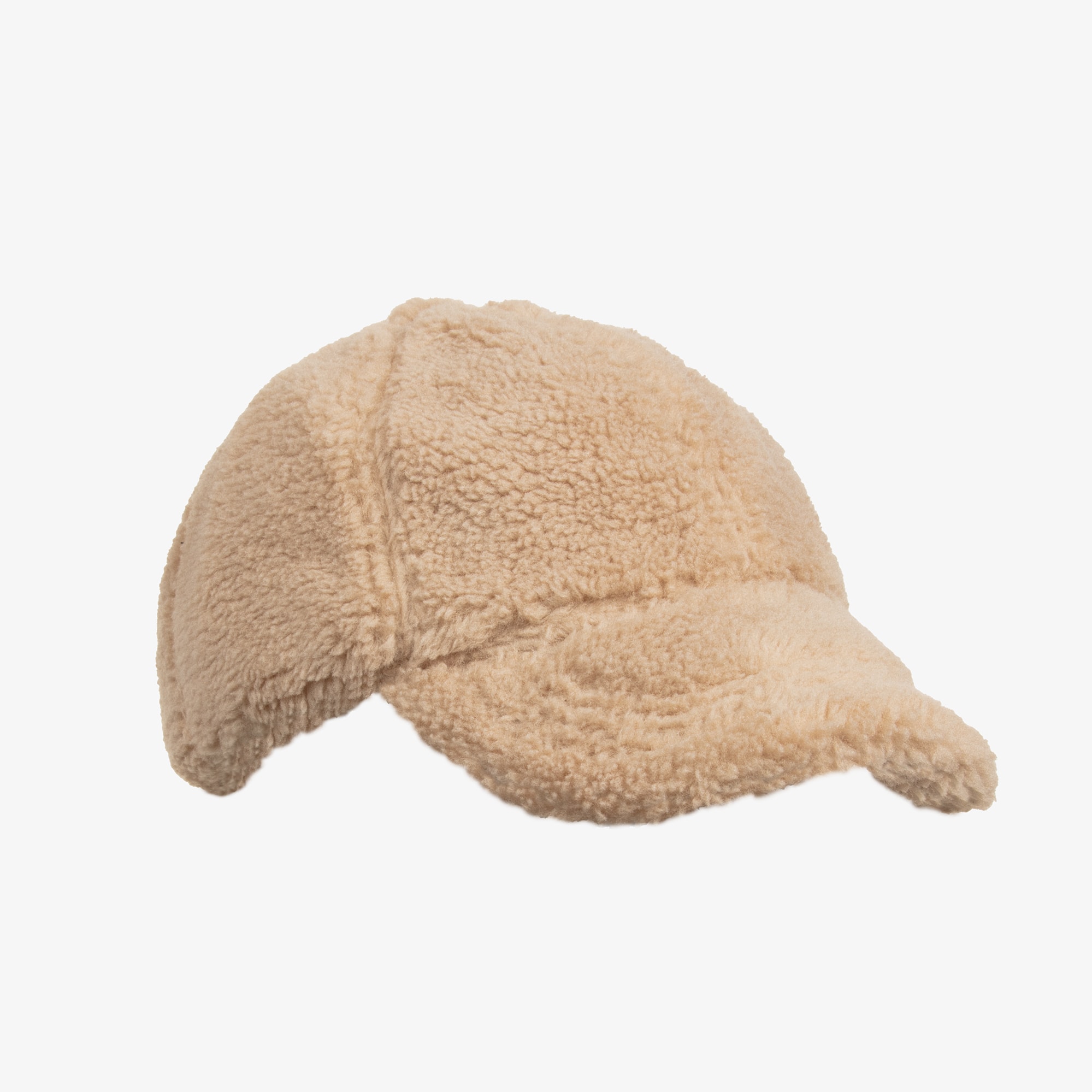 Girls Pink Teddy Fleece Cap - View 1