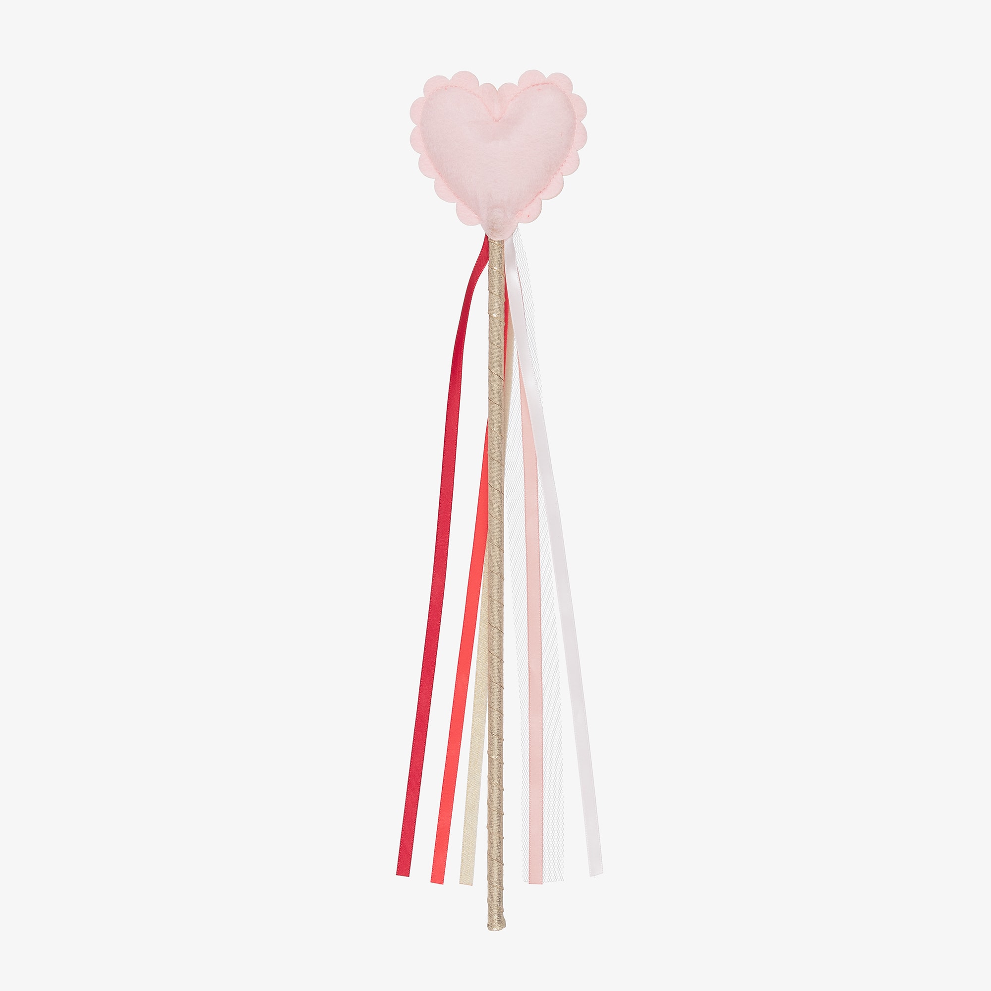 Girls Red Velvet Heart Wand (40cm) - View 3