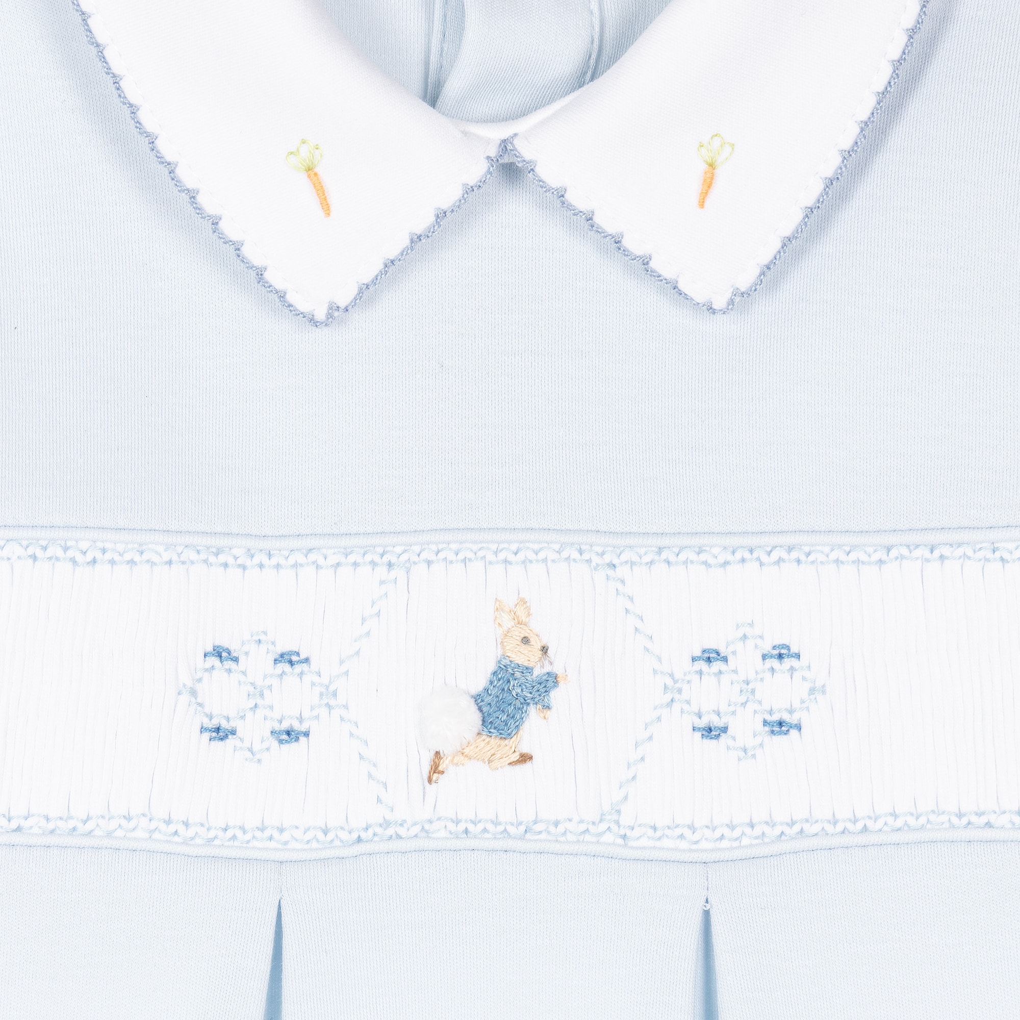 Boys Blue Peter Rabbit & Co Babygrow - View 4