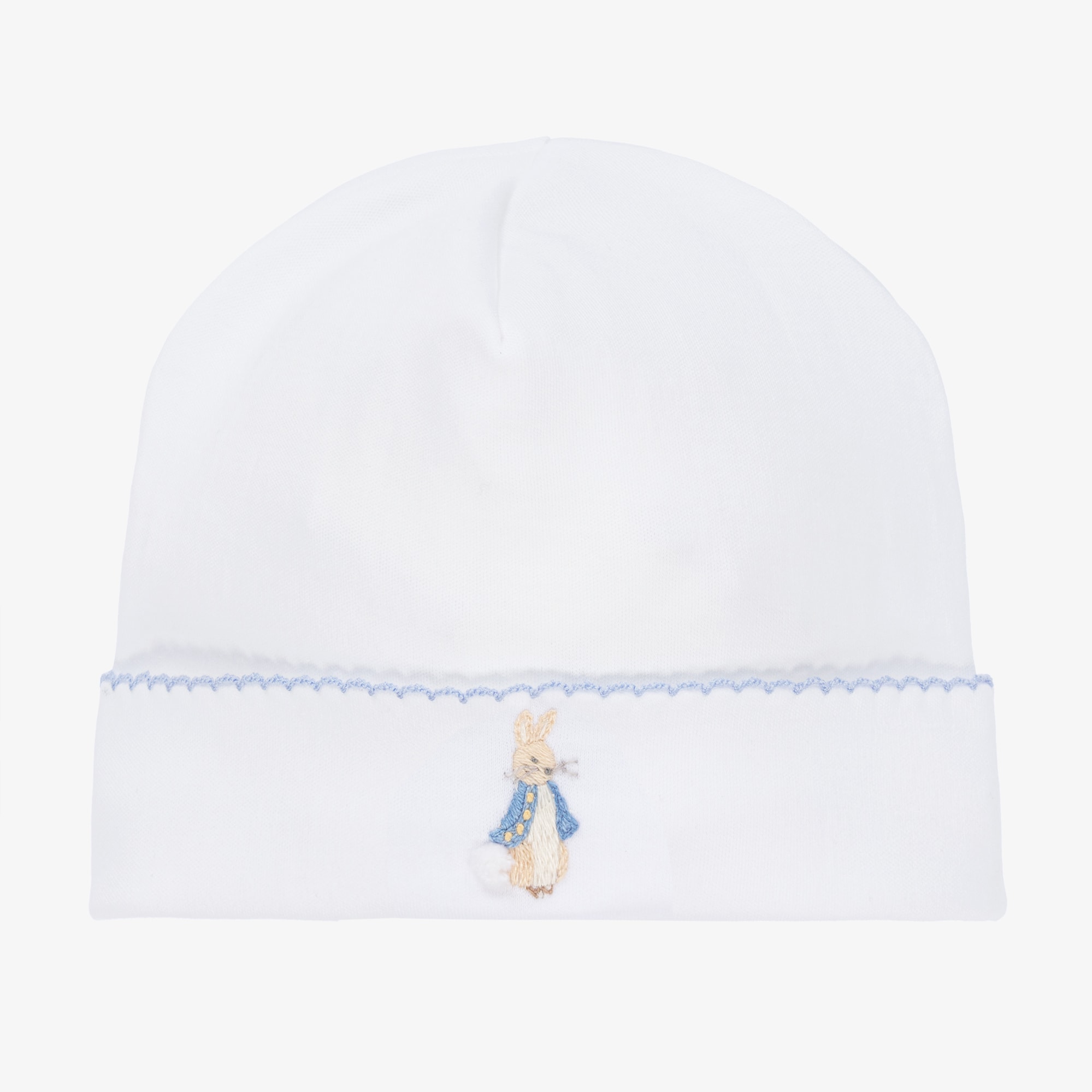 White Peter Rabbit Pima Cotton Hat - View 1