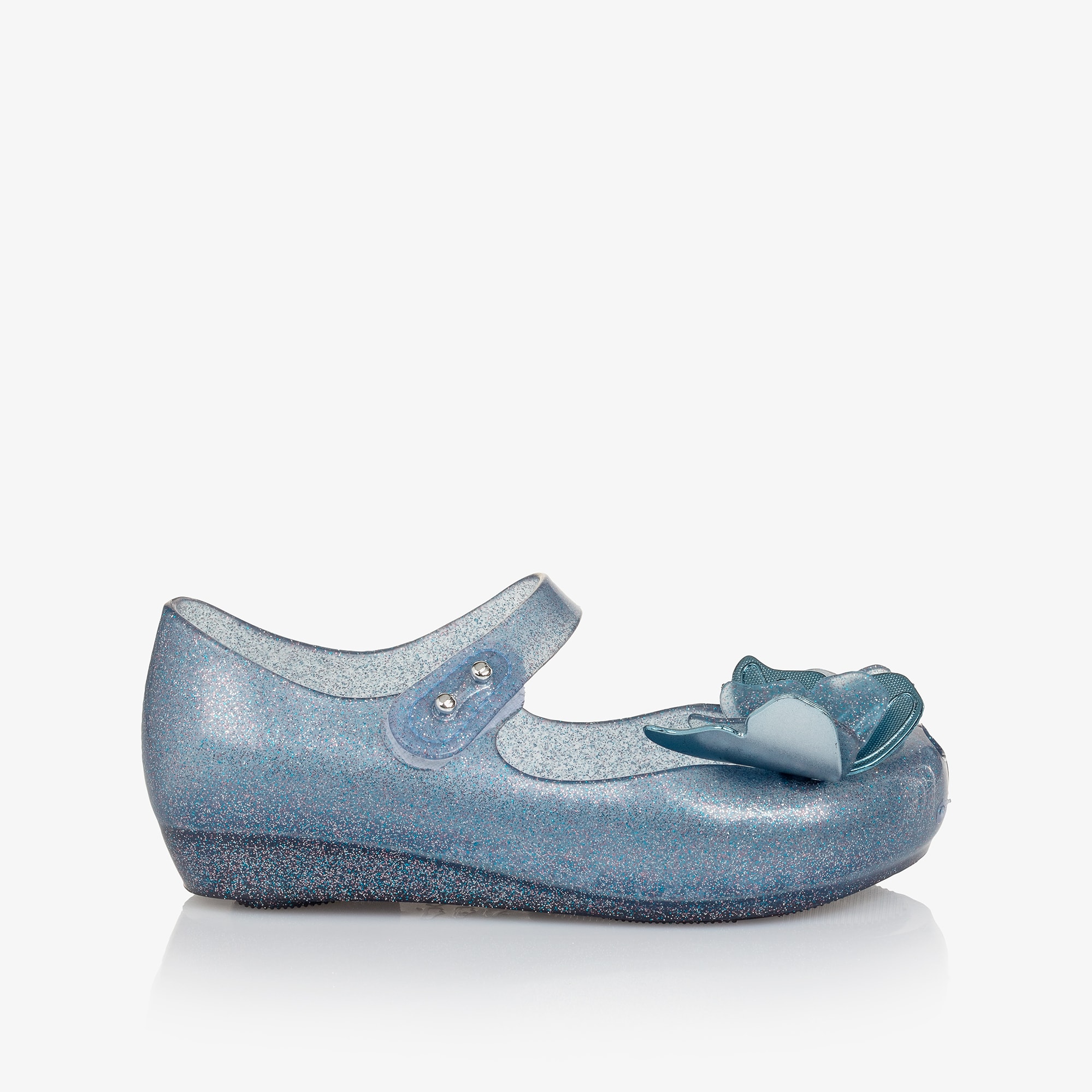 Girls Blue Butterfly Jelly Shoes - View 4