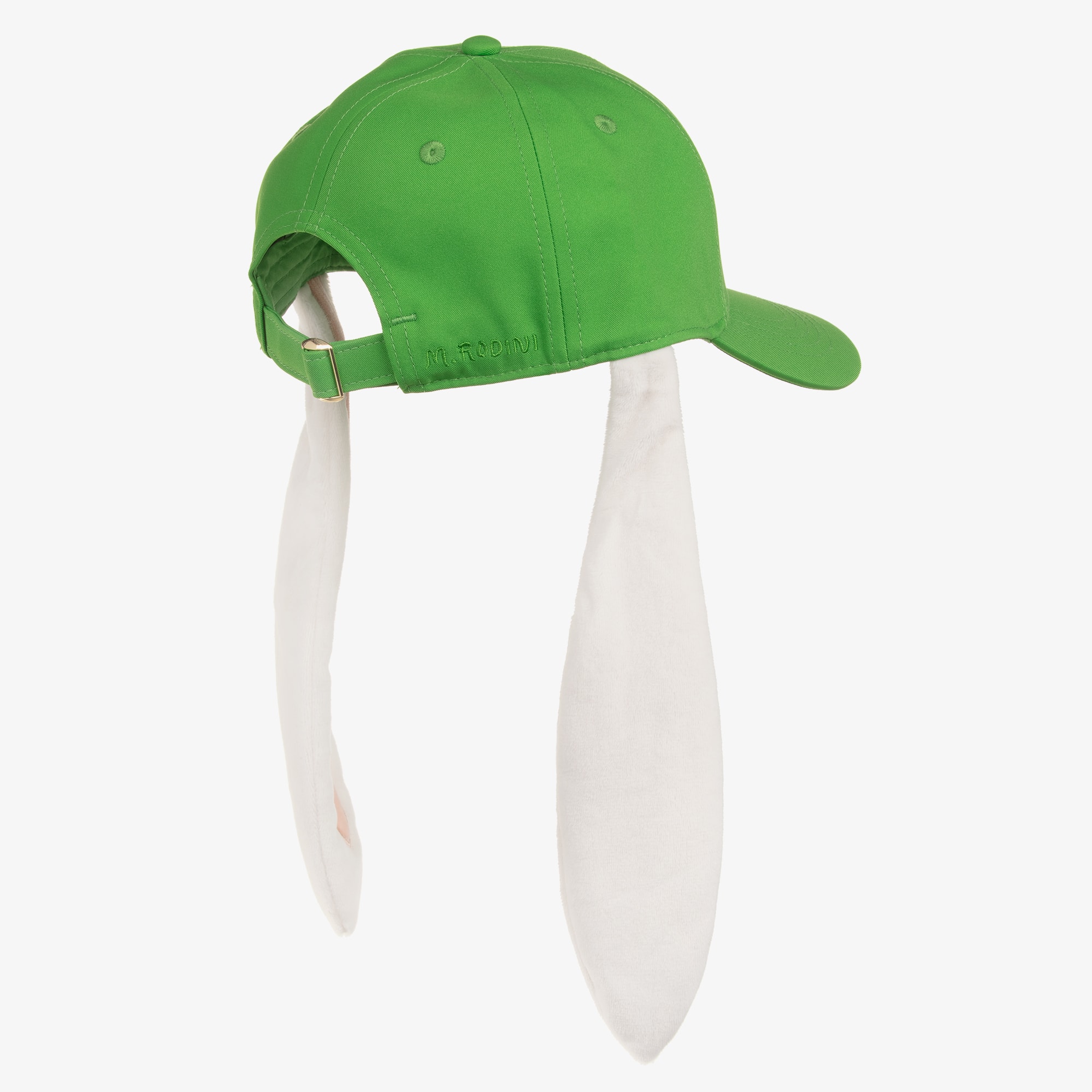 Girls Green Alien Bunny Baseball Cap with Long Ears - View 4
