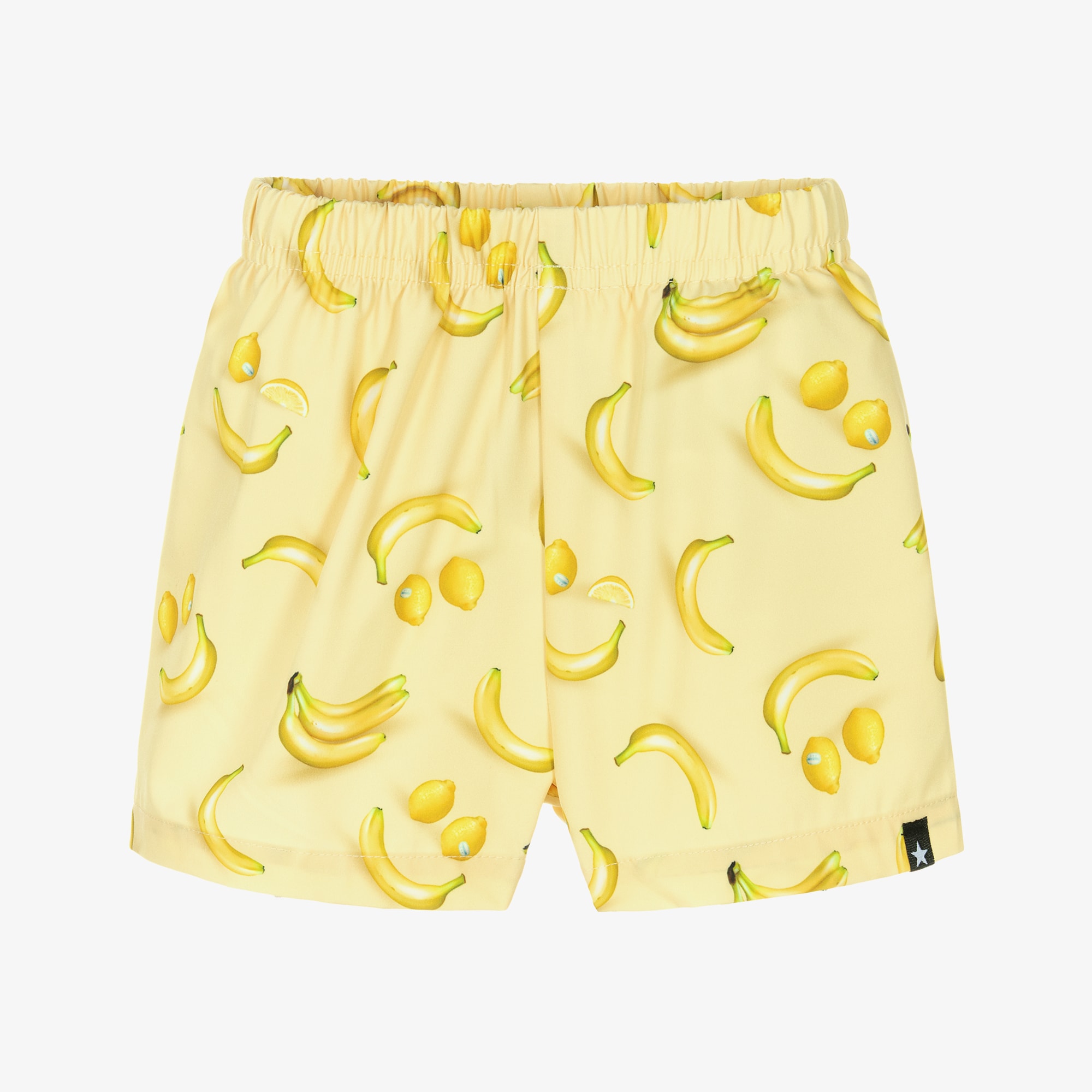 Baby Boys Yellow Happy Fruit Swim Shorts (UPF50+) - View 1