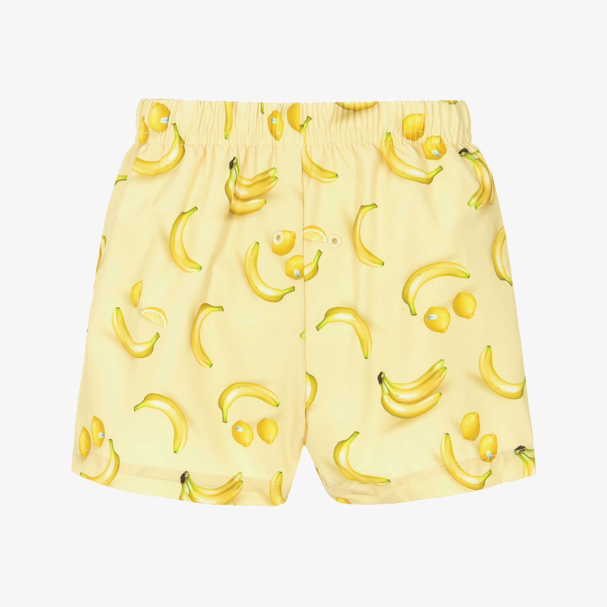 Baby Boys Yellow Happy Fruit Swim Shorts (UPF50+) - View 3