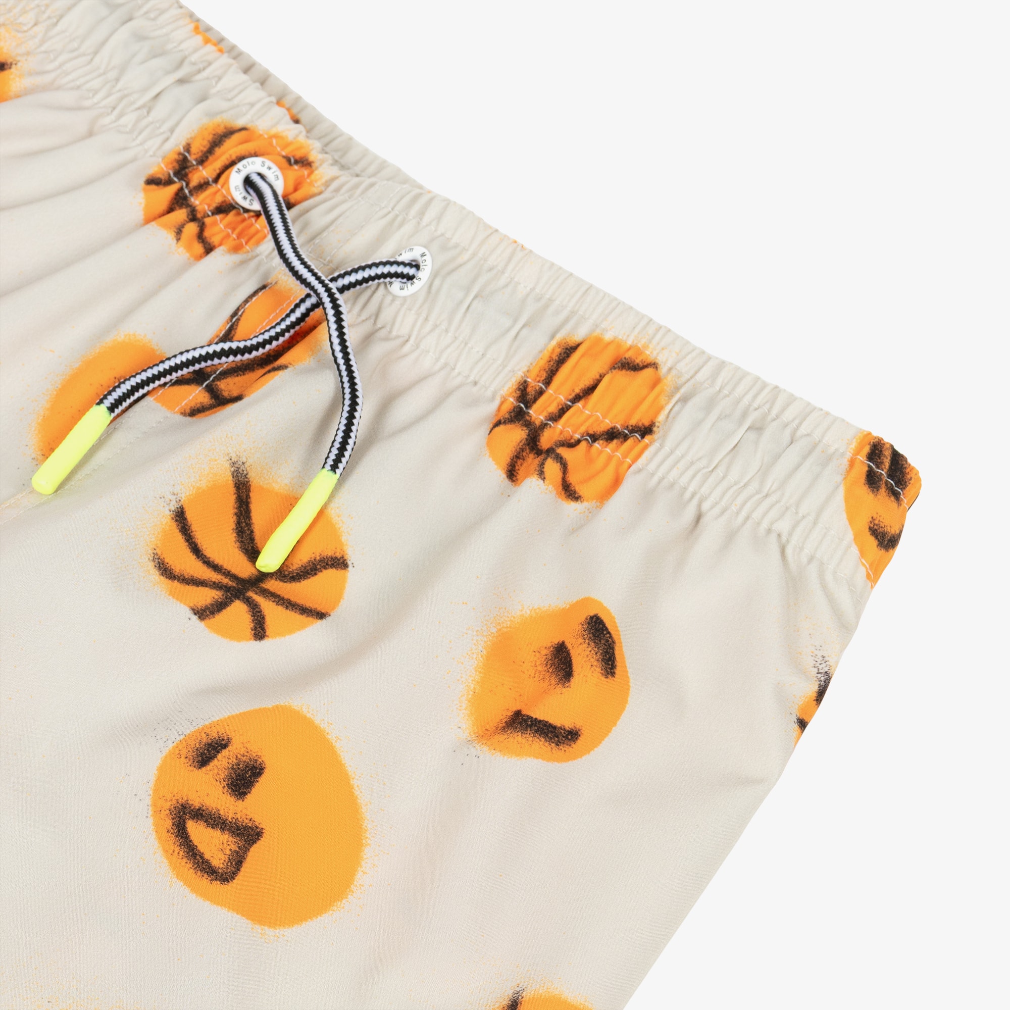 Boys Blue Smiling Palm Tree Swim Shorts (UPF50+) - View 4