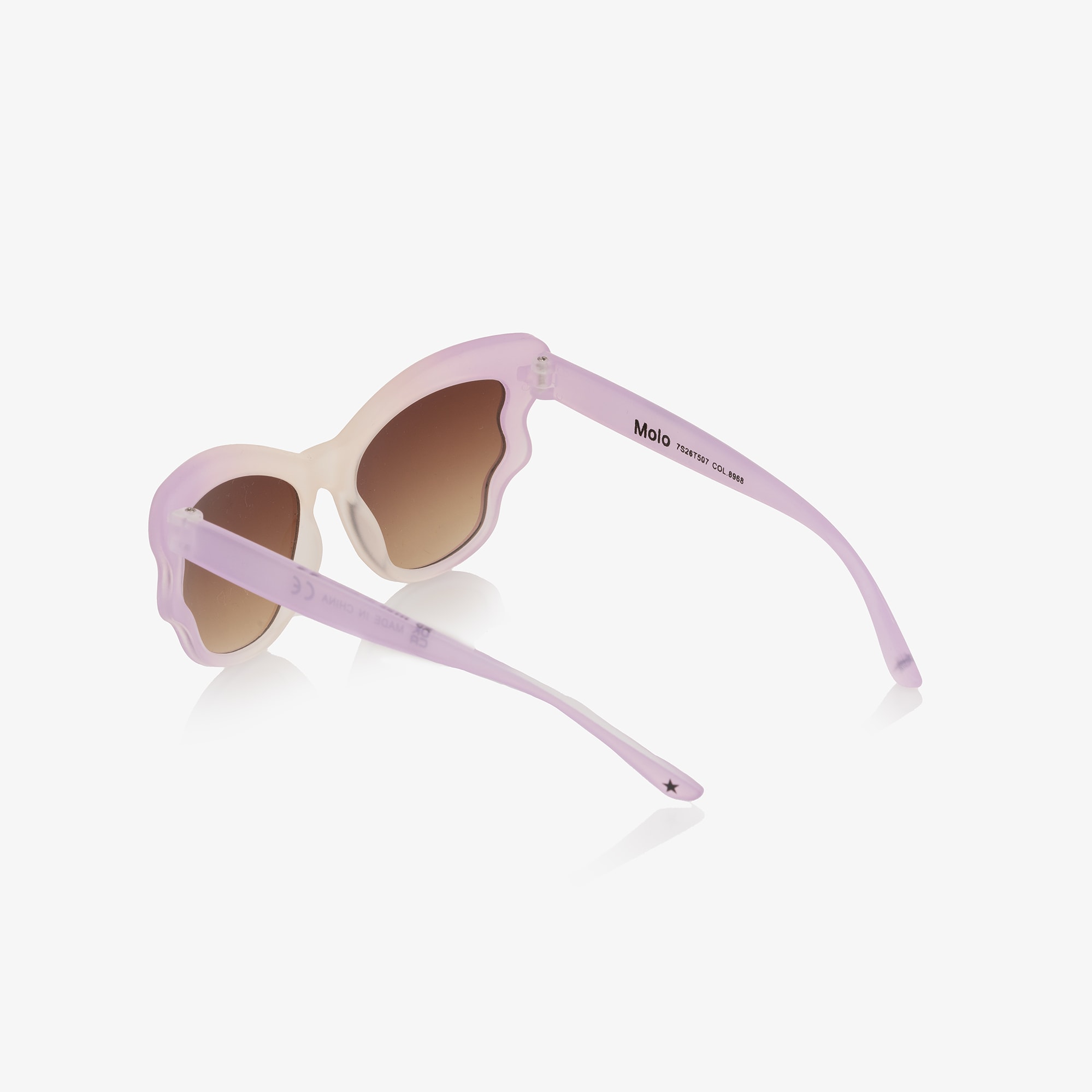 Girls Lilac Pink Butterfly Sunglasses (UVA/UVB) - View 4