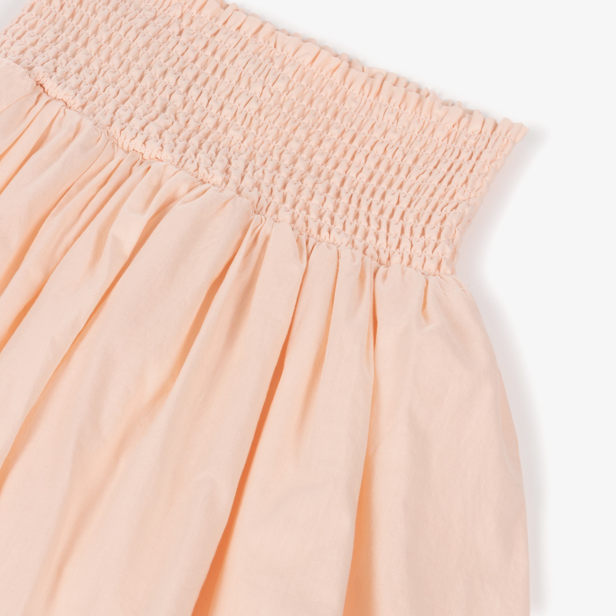 Girls Pale Pink Tiered Cotton Skirt - View 4