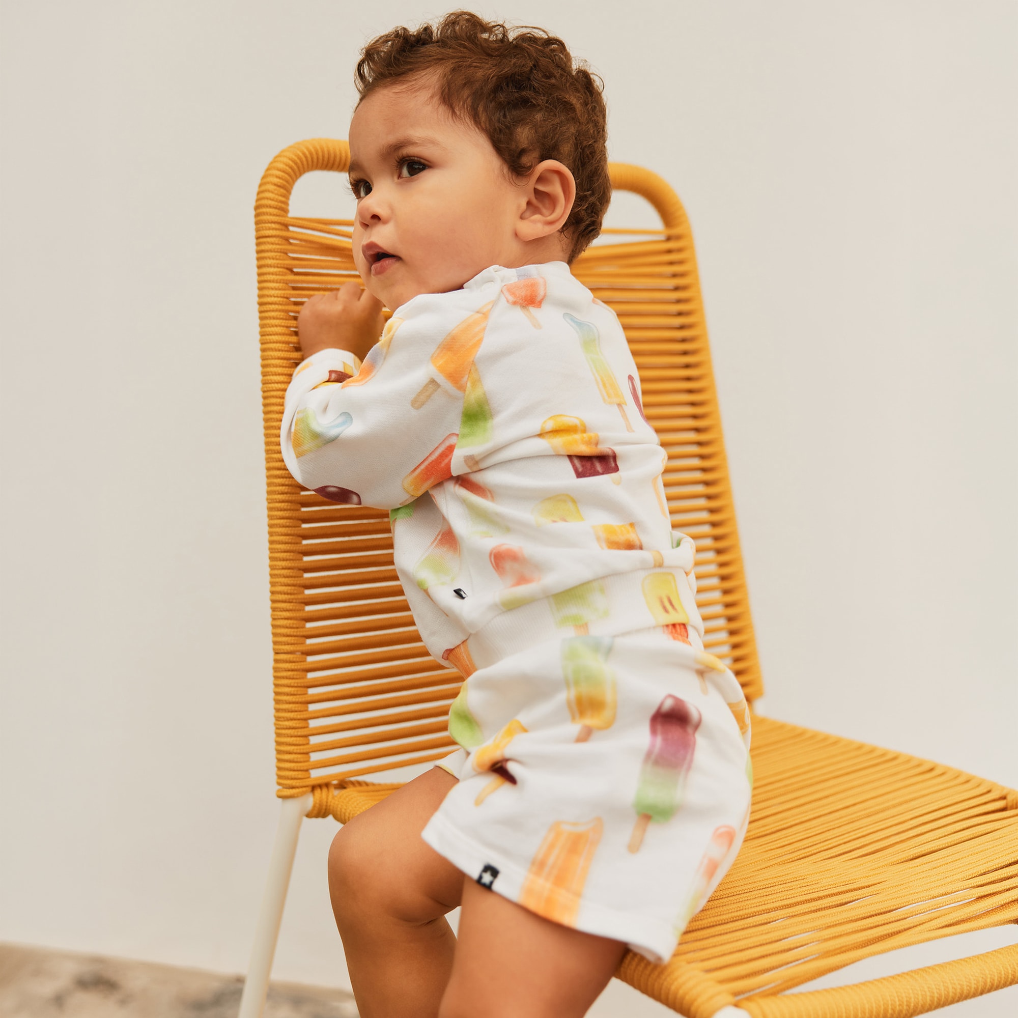 Ivory Organic Cotton Ice Lolly Sweatshirt - View 2