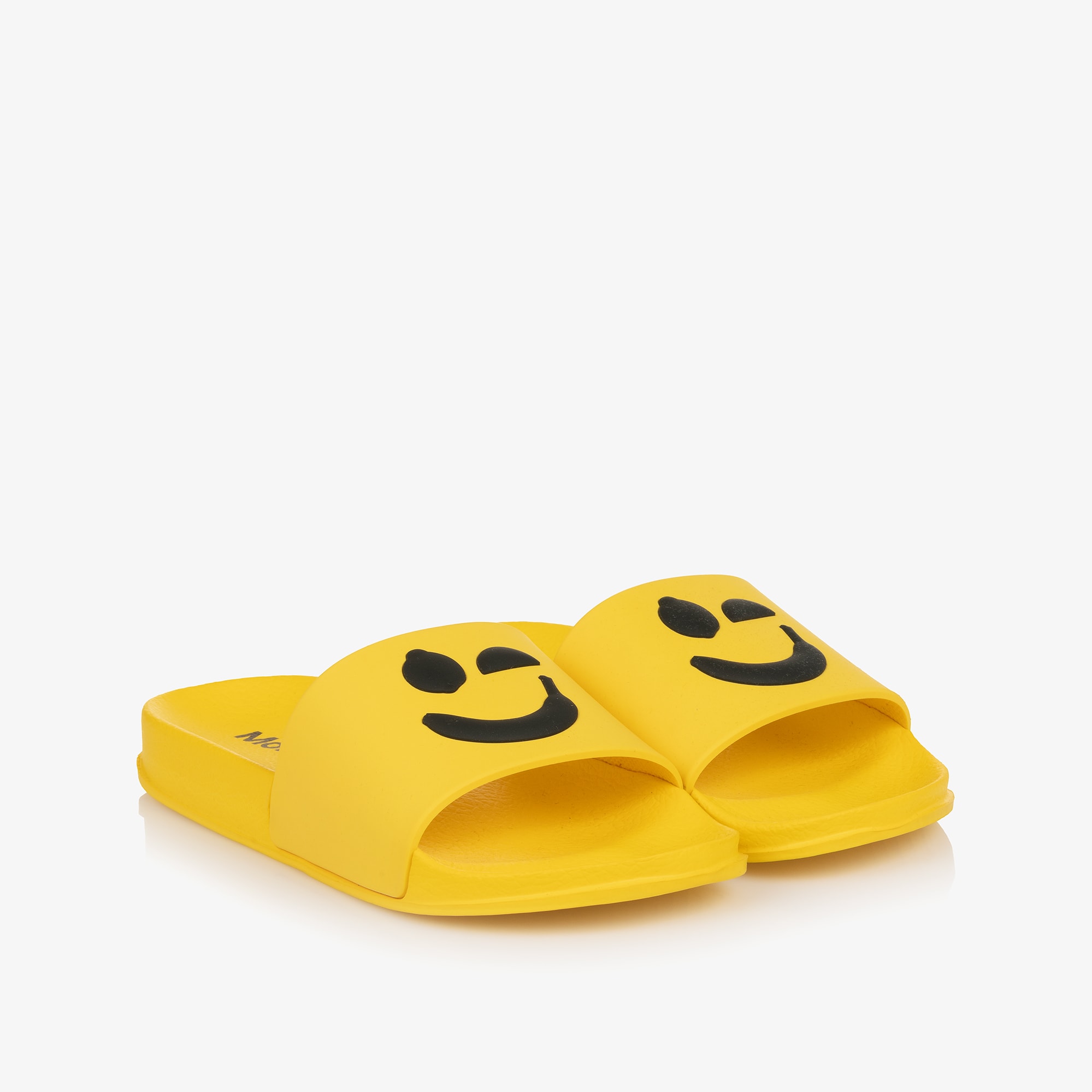Yellow Winking Face Sliders - View 1