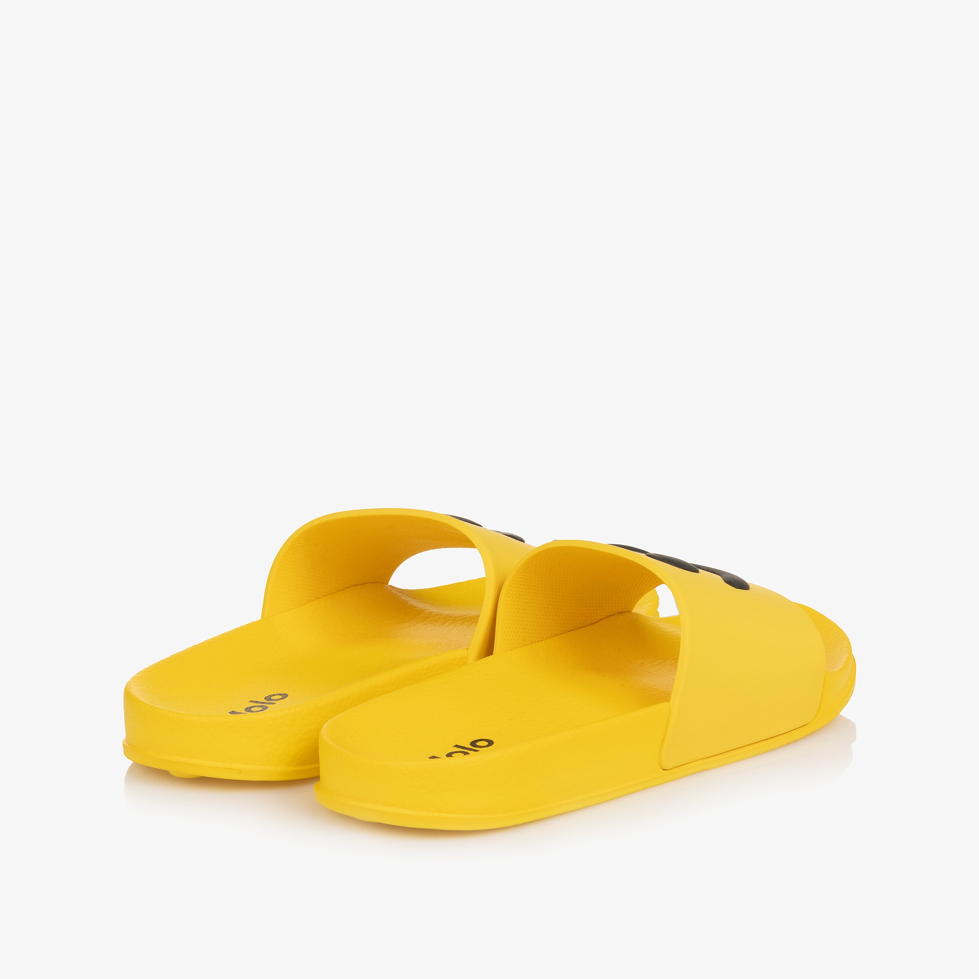 Yellow Winking Face Sliders - View 2