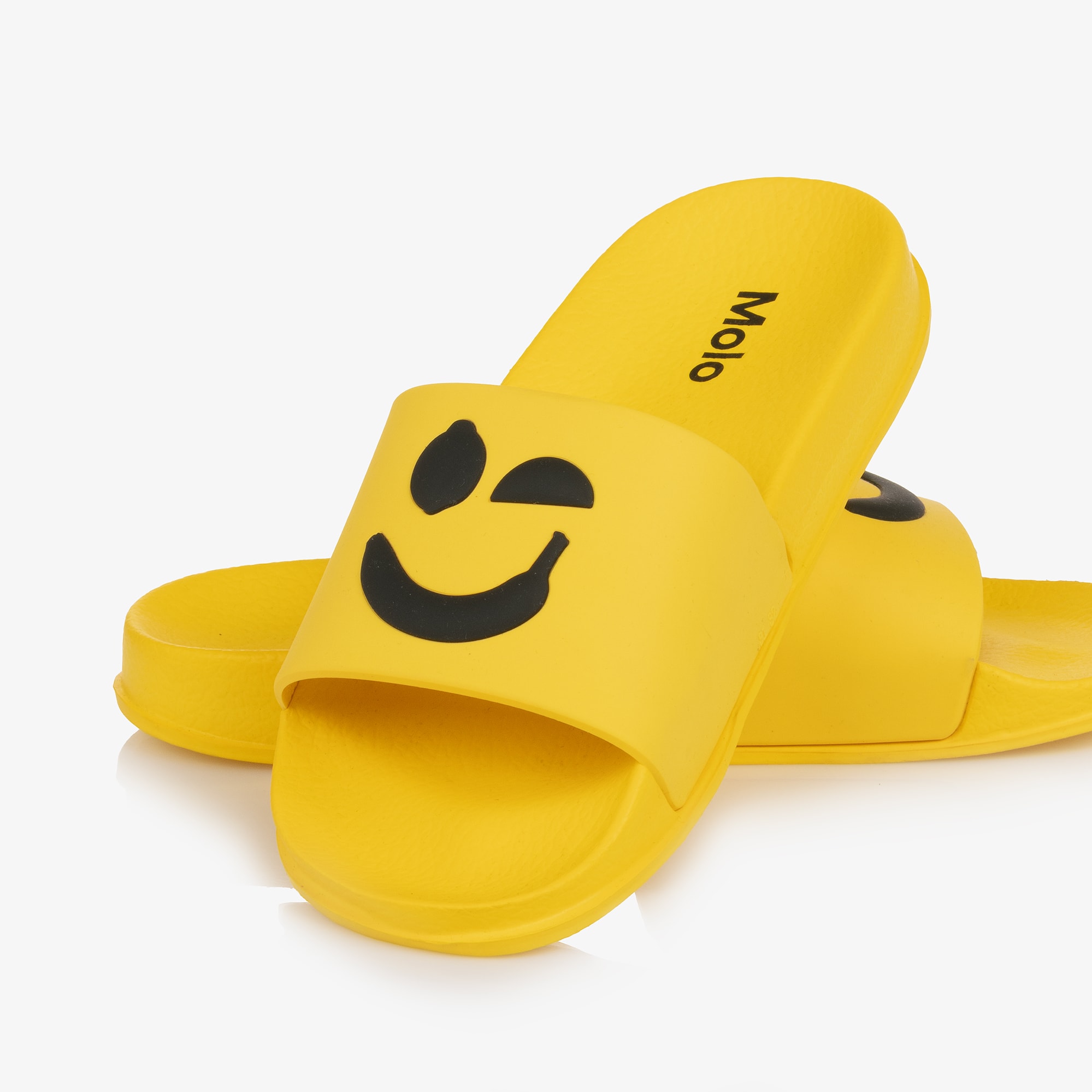 Yellow Winking Face Sliders - View 5