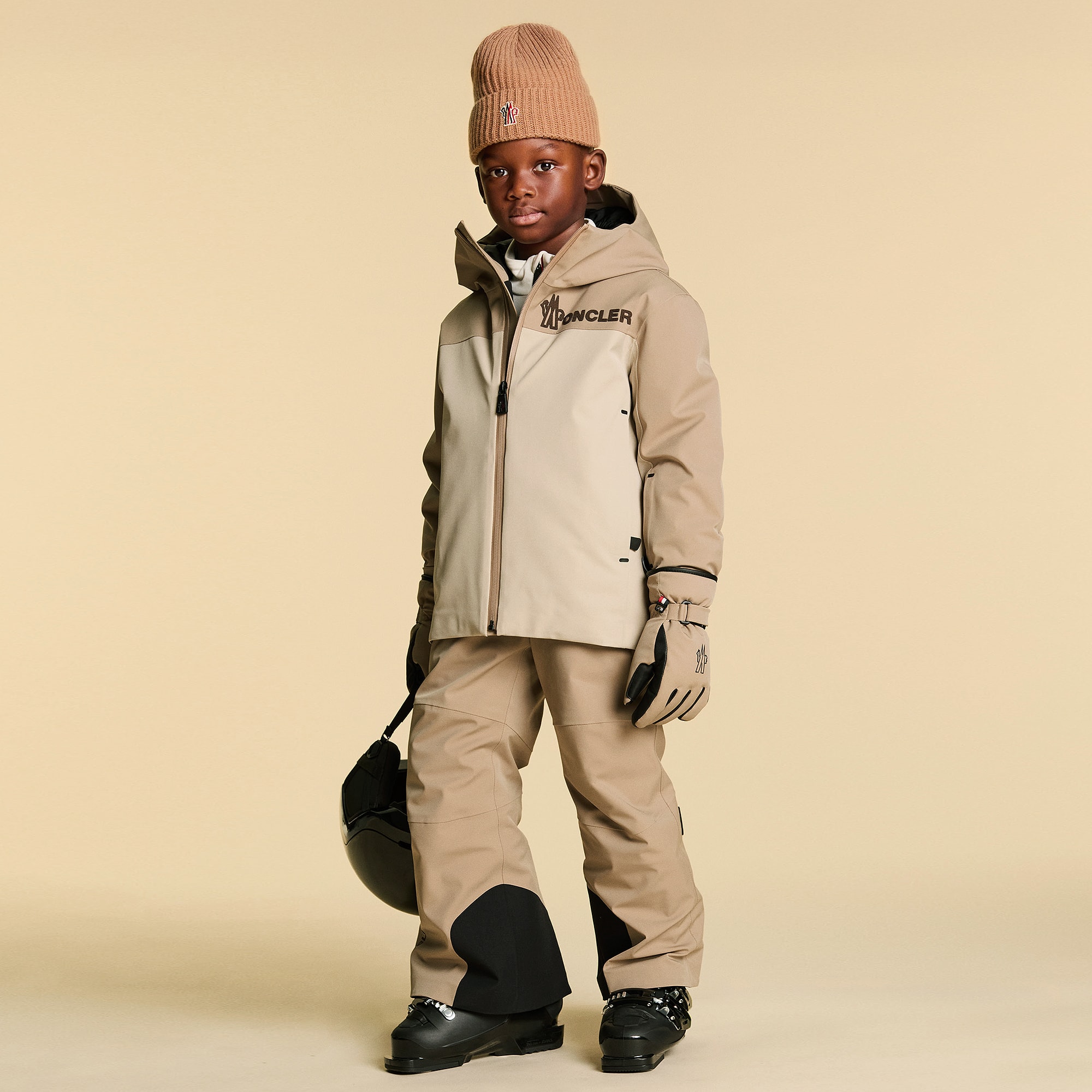 Beige Moriond Technical Ski Jacket - View 2