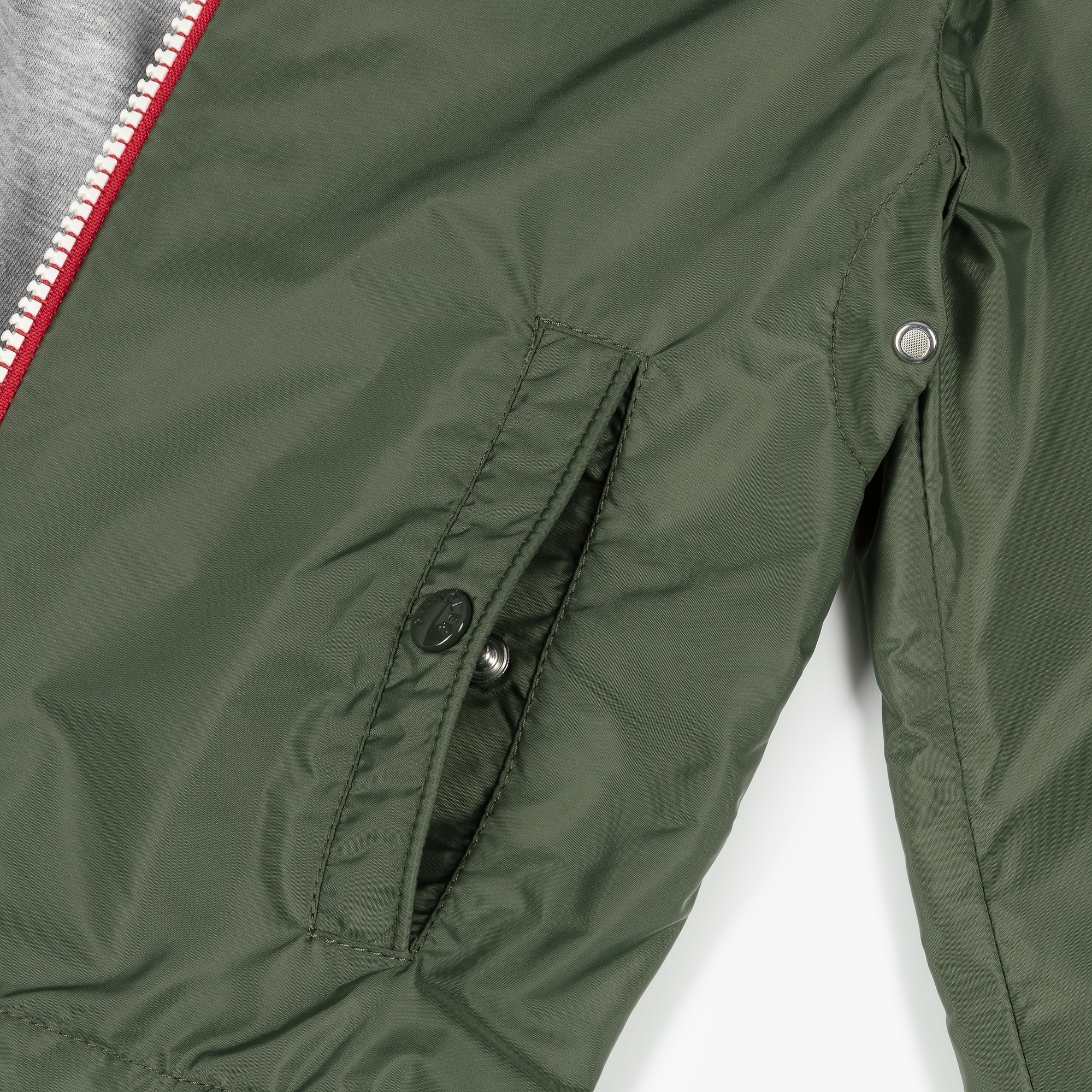 Boys Khaki Green Urville Hooded Jacket - View 4