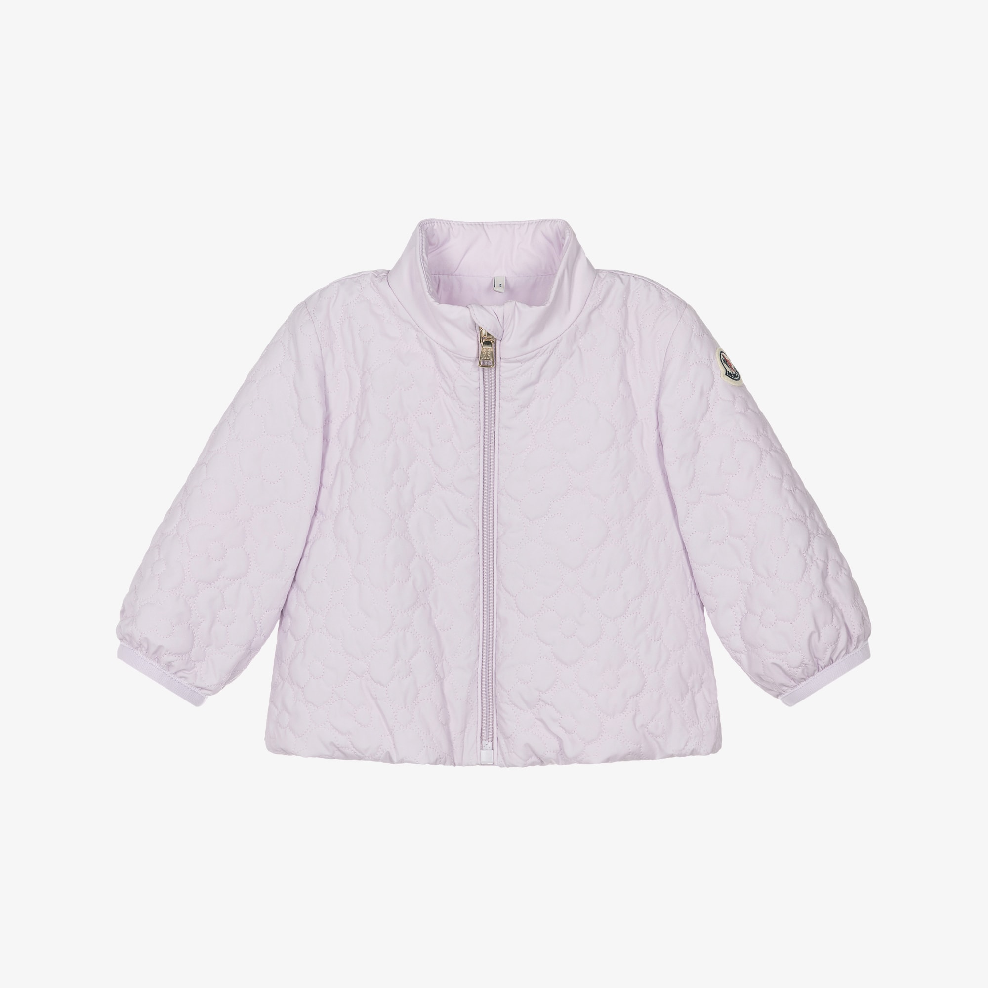 Girls Pale Lilac Quilted Nadide Jacket - View 1