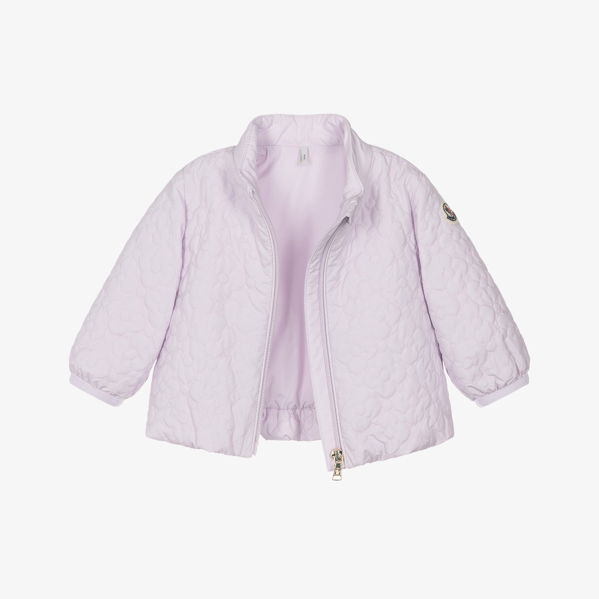 Girls Pale Lilac Quilted Nadide Jacket - View 3