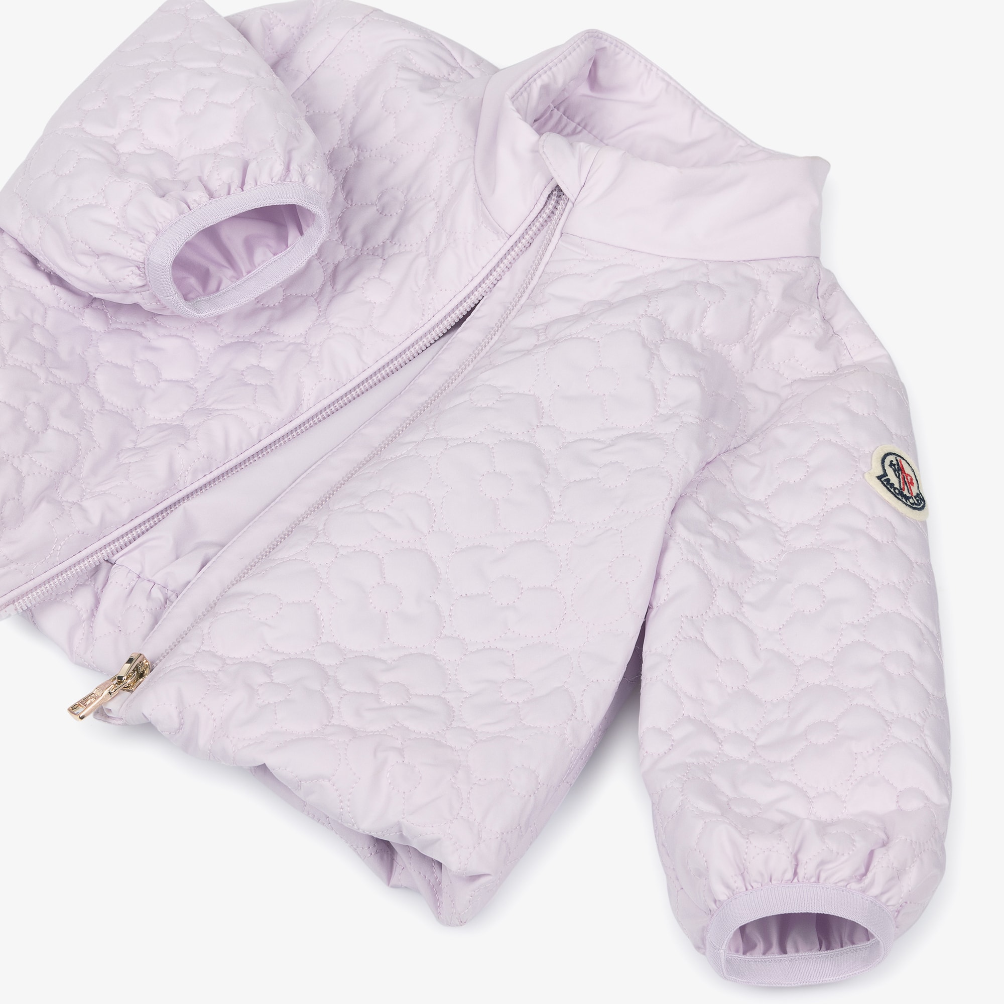 Girls Pale Lilac Quilted Nadide Jacket - View 4