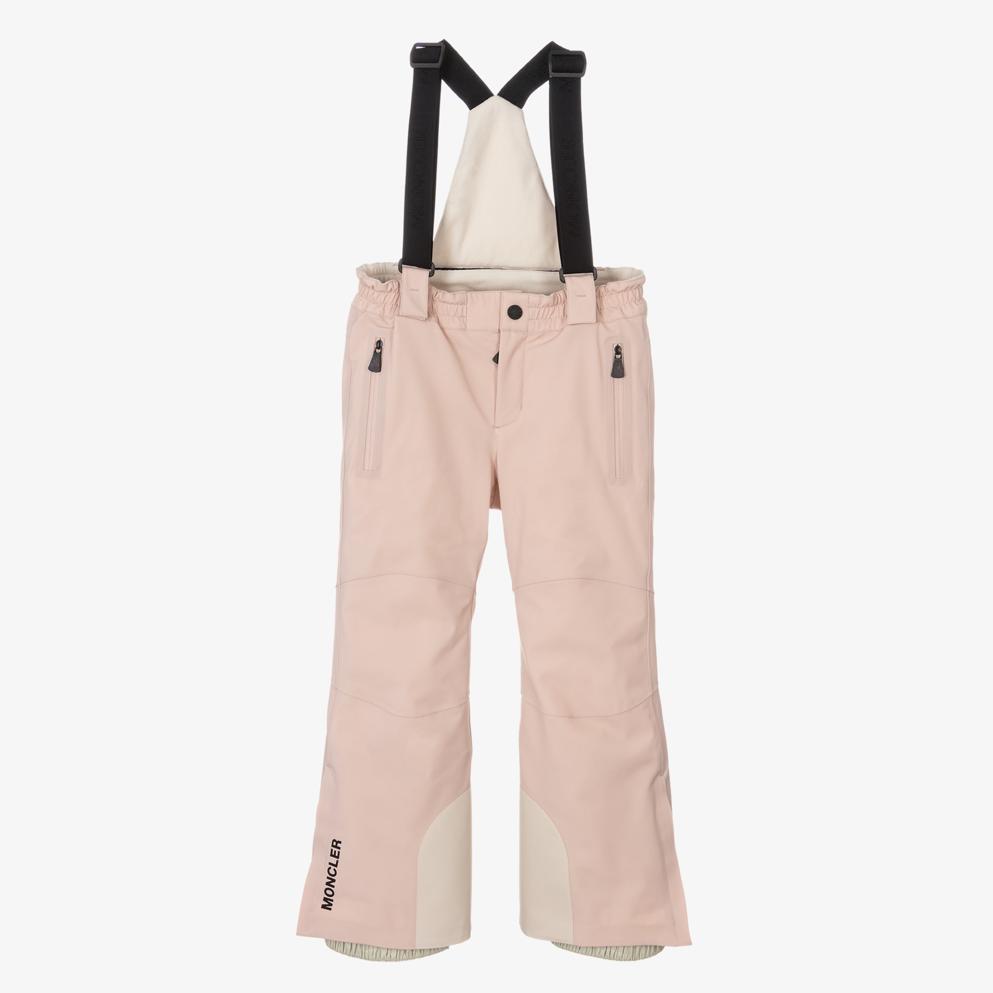 Pink Padded Ski Salopettes - View 1