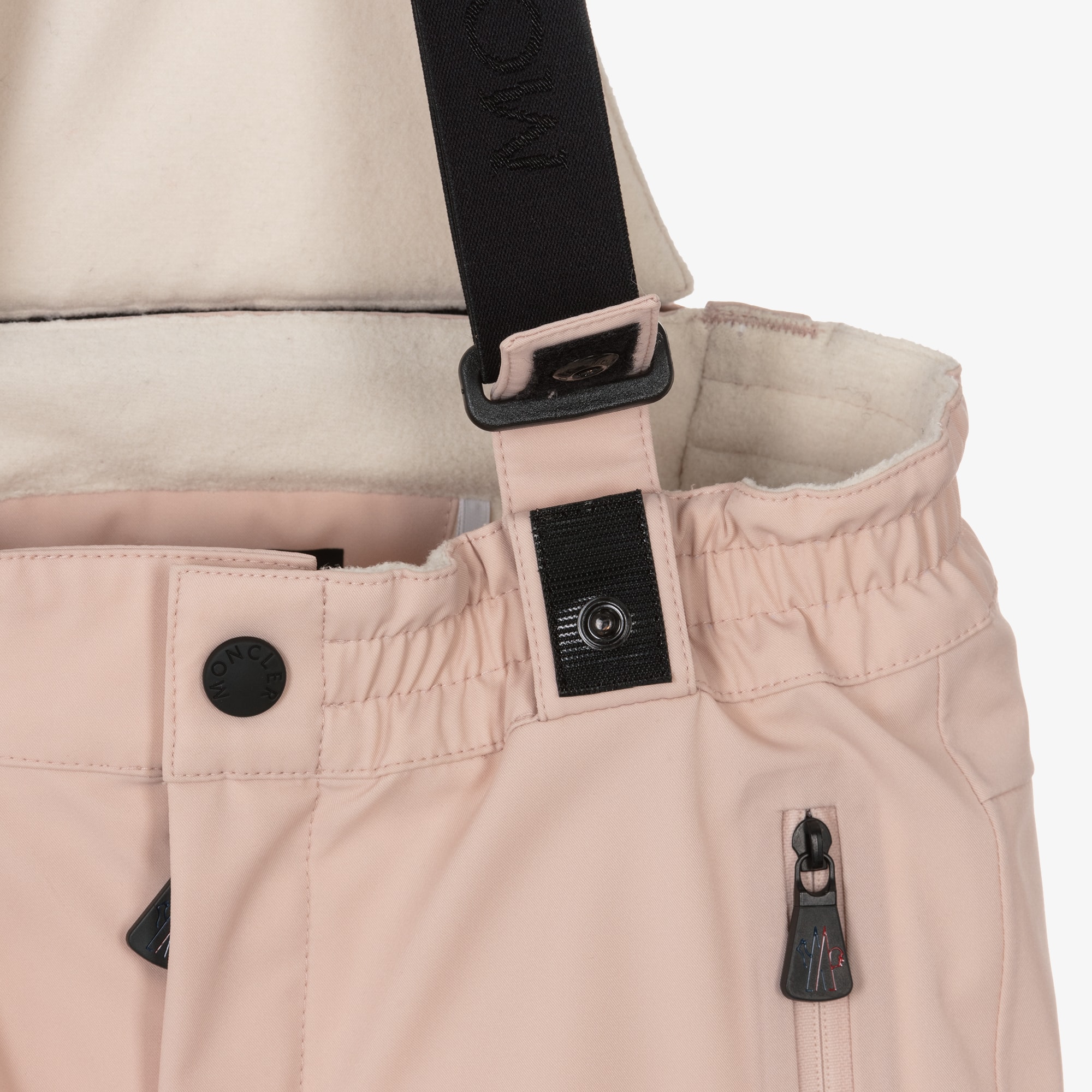 Pink Padded Ski Salopettes - View 6