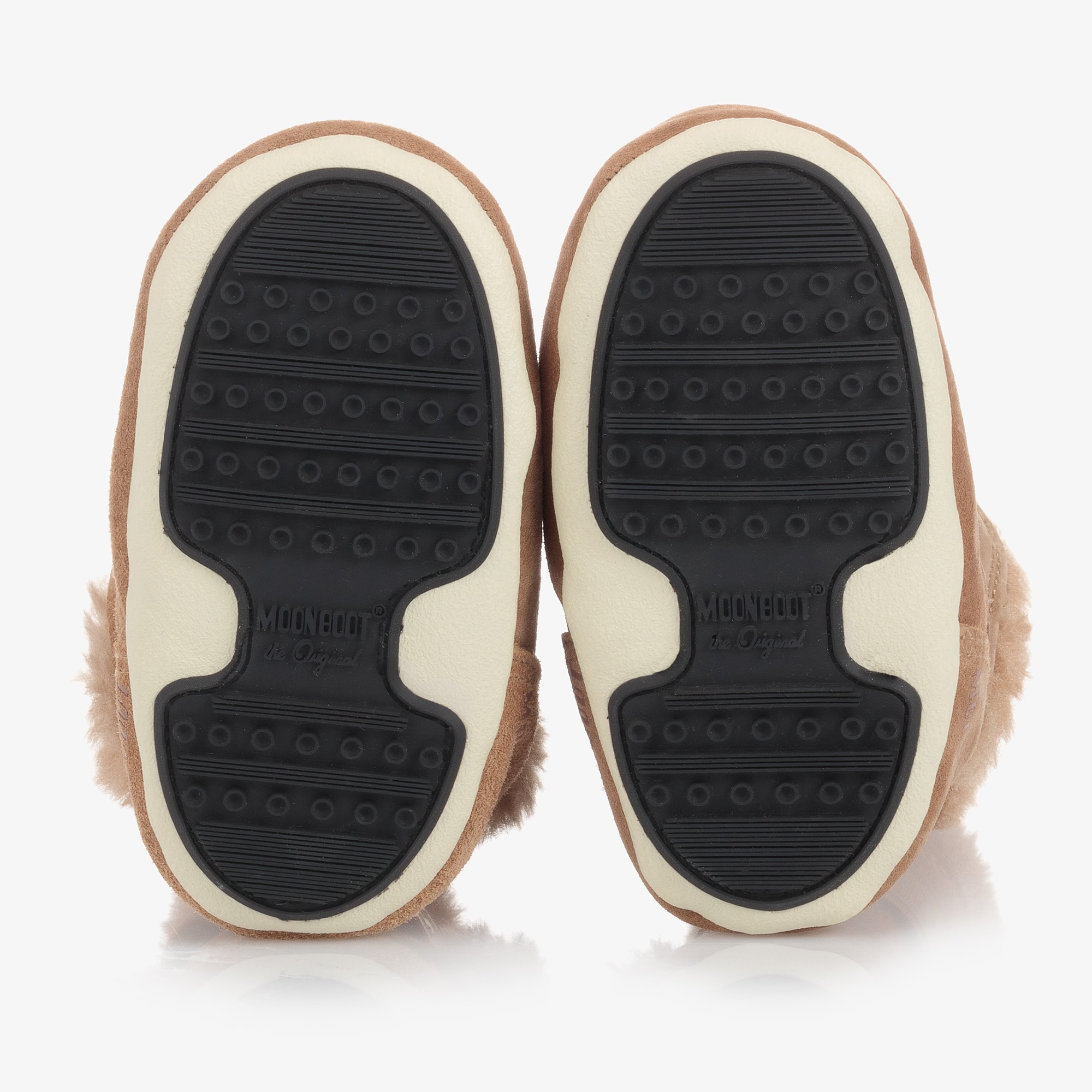 Brown Suede Baby Moon Boots - View 3