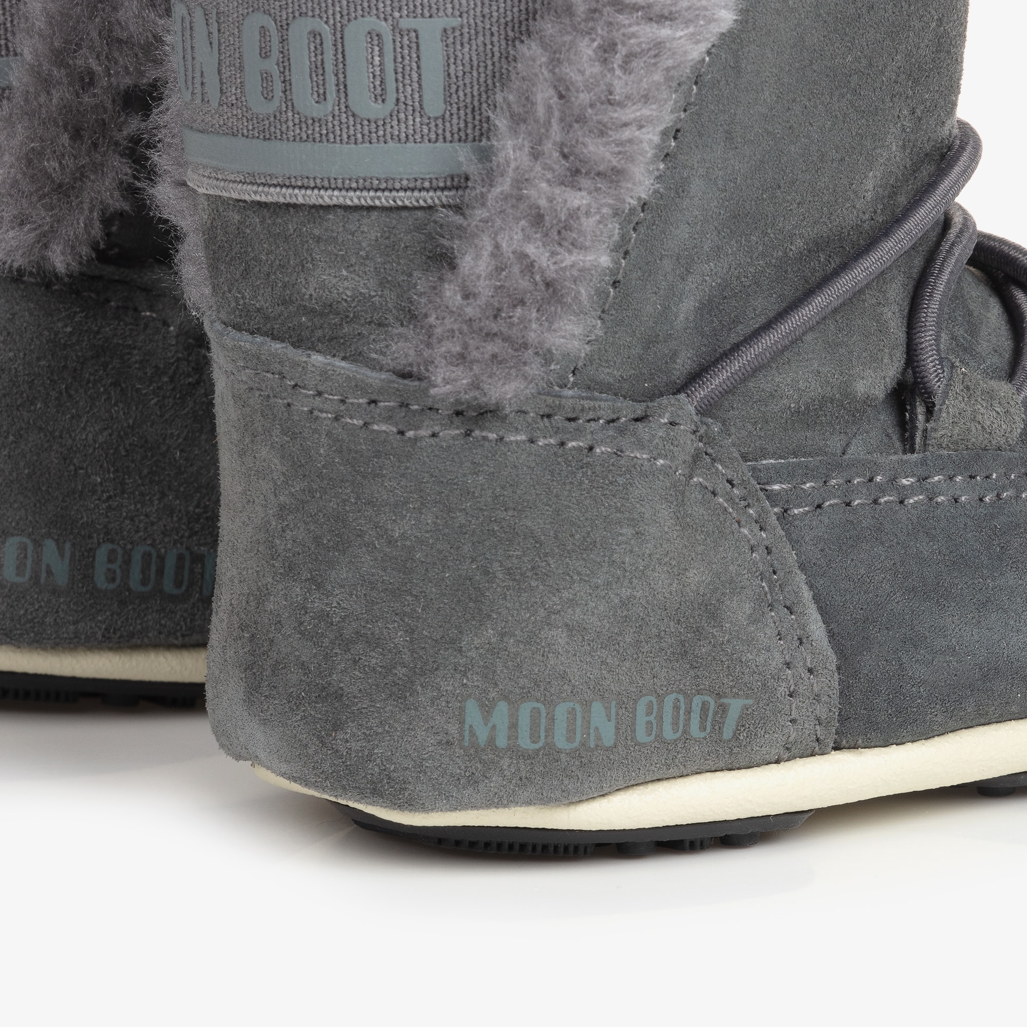 Grey Suede Baby Moon Boots - View 5
