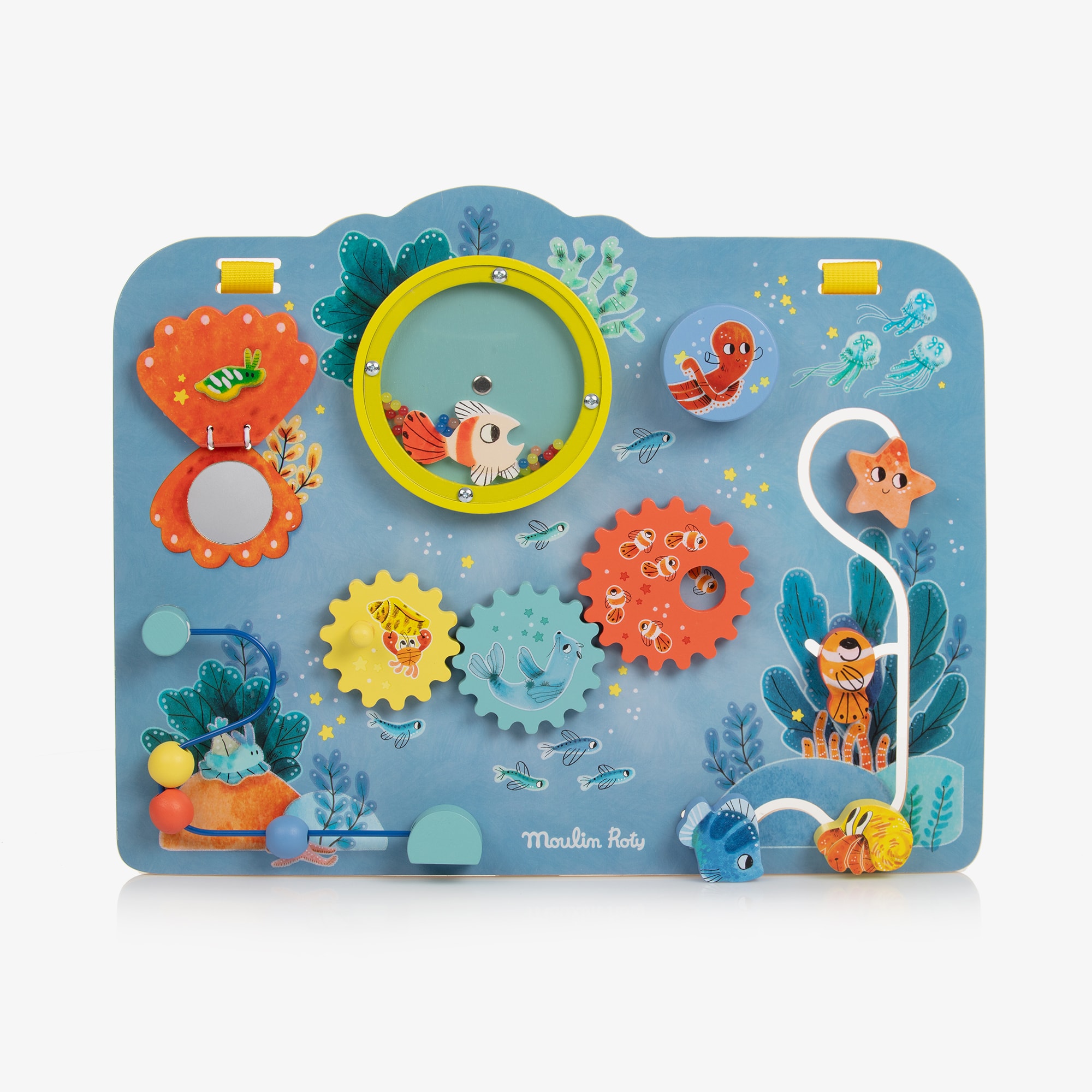Blue Wooden Sealife Activity Board (41cm) - View 3