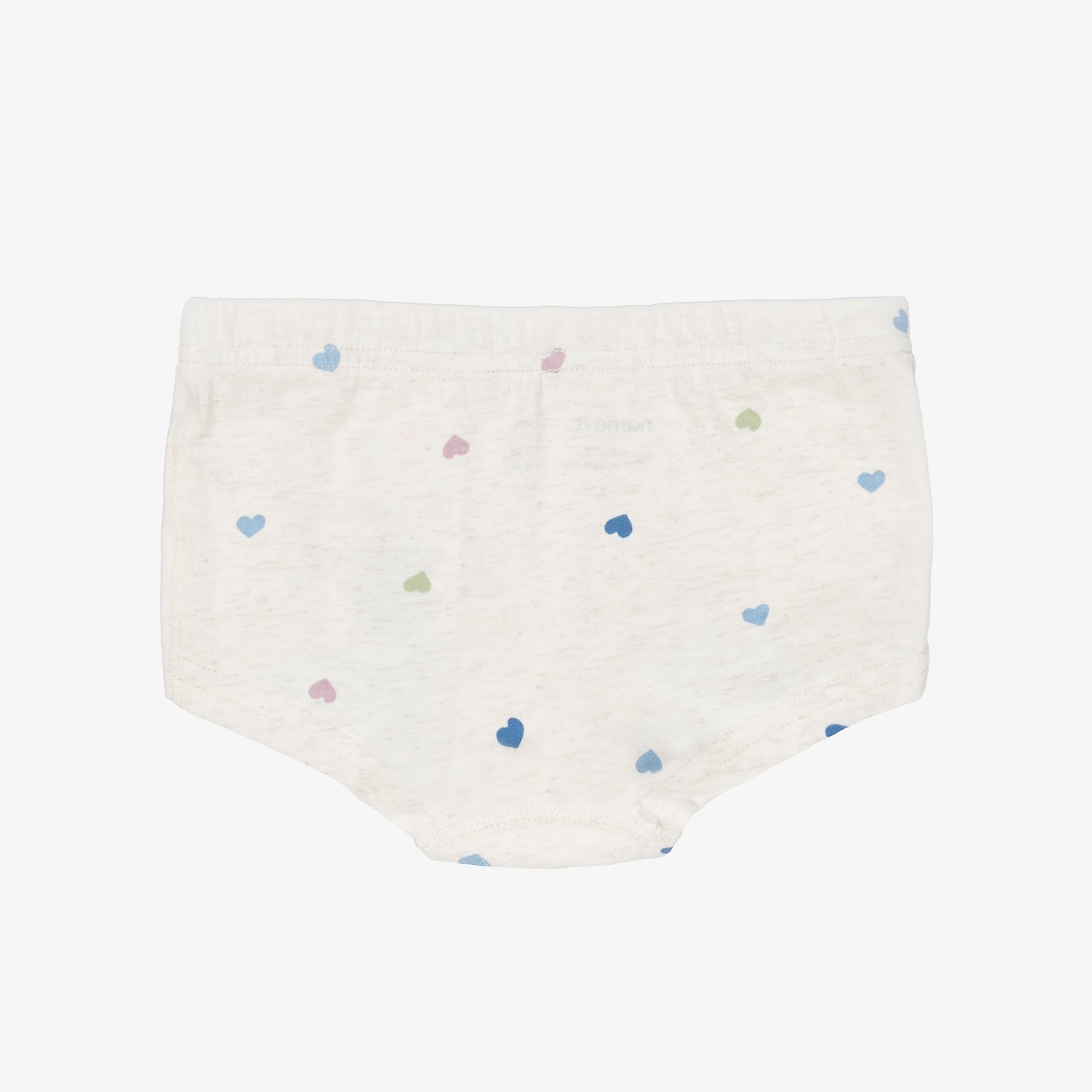 Girls Pink, Blue & Beige Organic Cotton Pants (3 Pack) - View 3