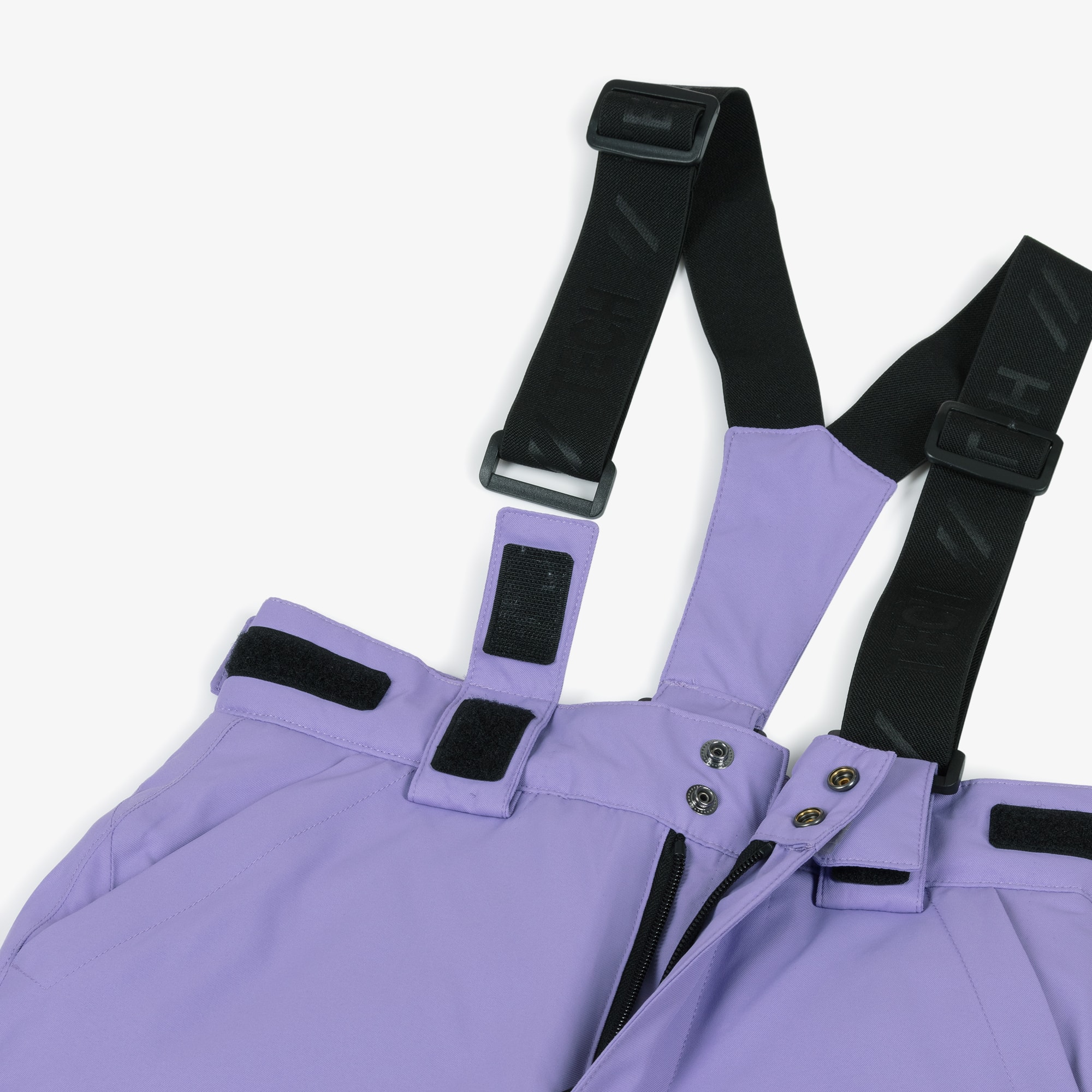 Lilac Purple Technical Ski Trousers with Shoulder Straps - View 7