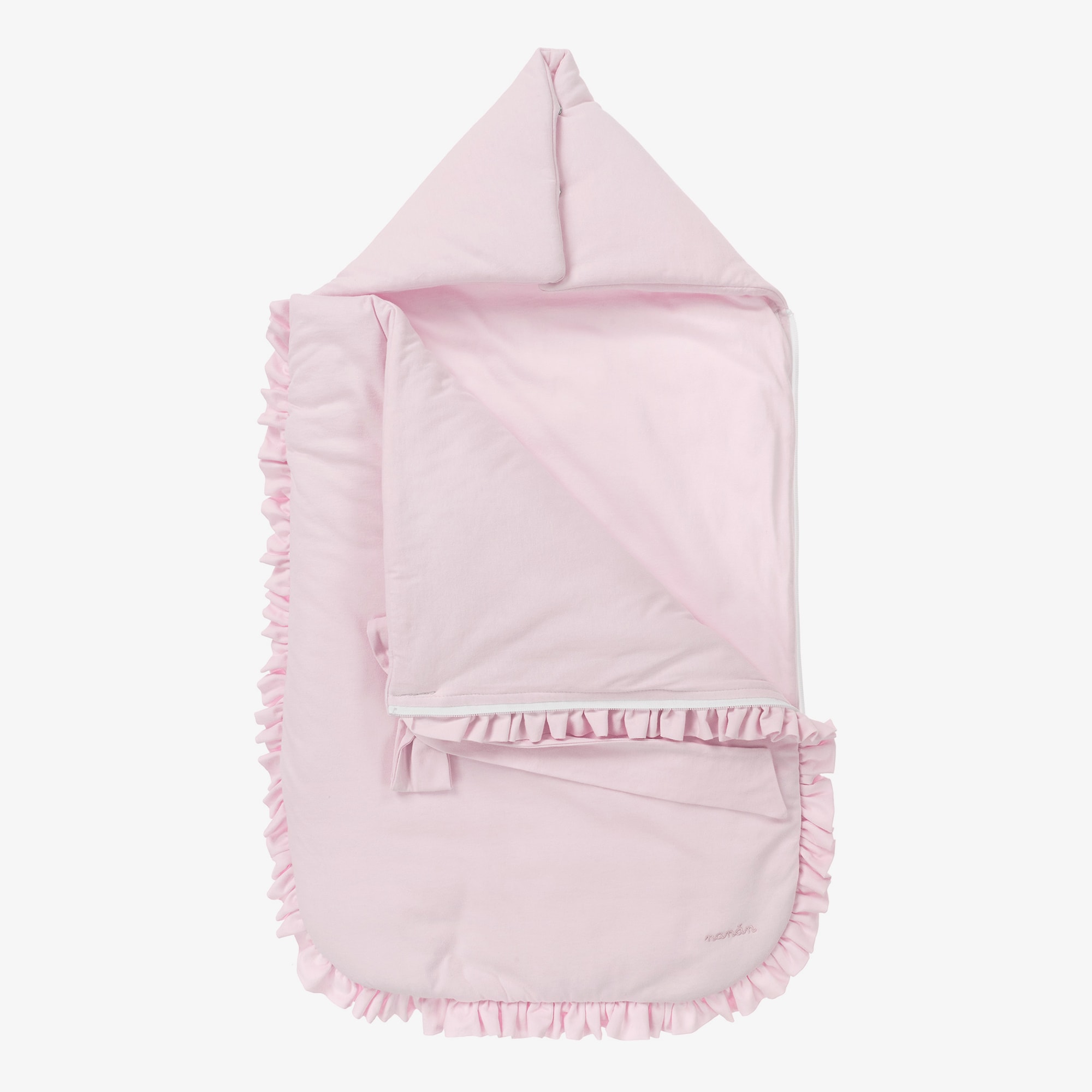 Light Pink Cotton Jersey Baby Nest (80cm) - View 3