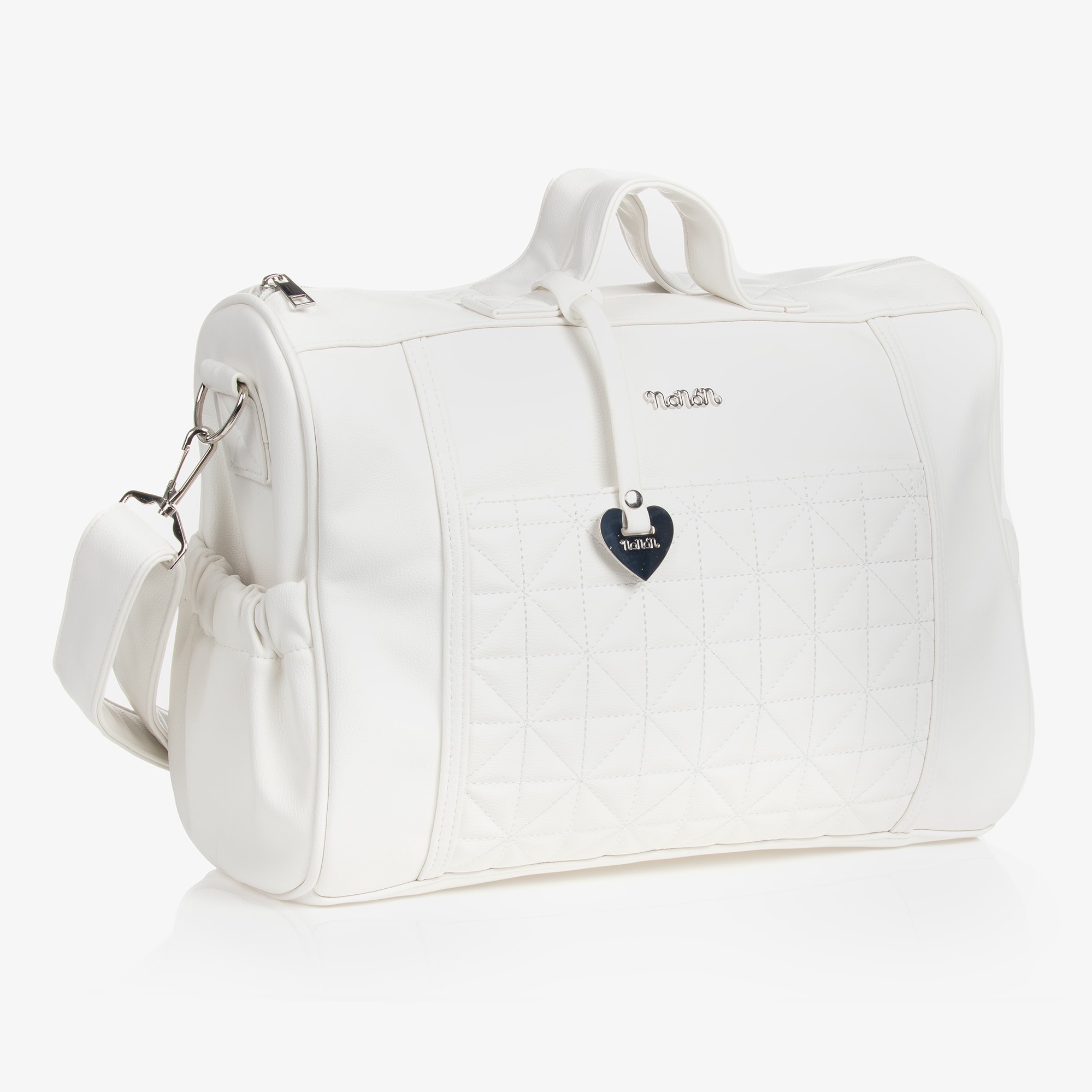 White Quilted Changing Bag (36cm) - View 3