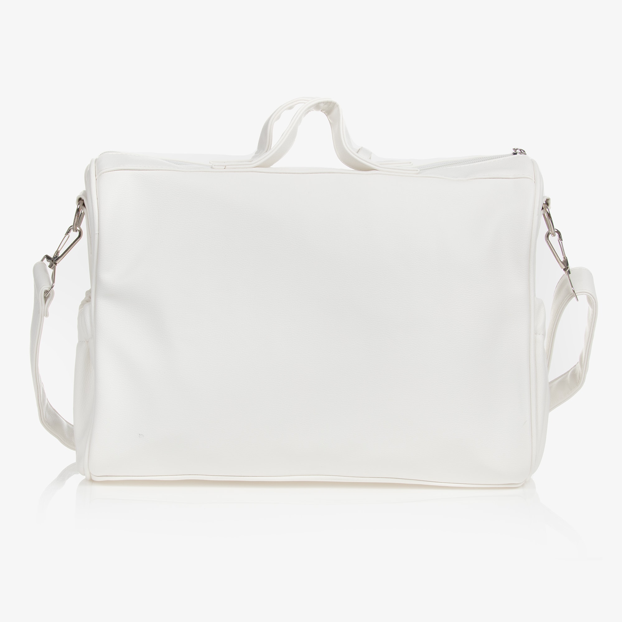 White Quilted Changing Bag (36cm) - View 4