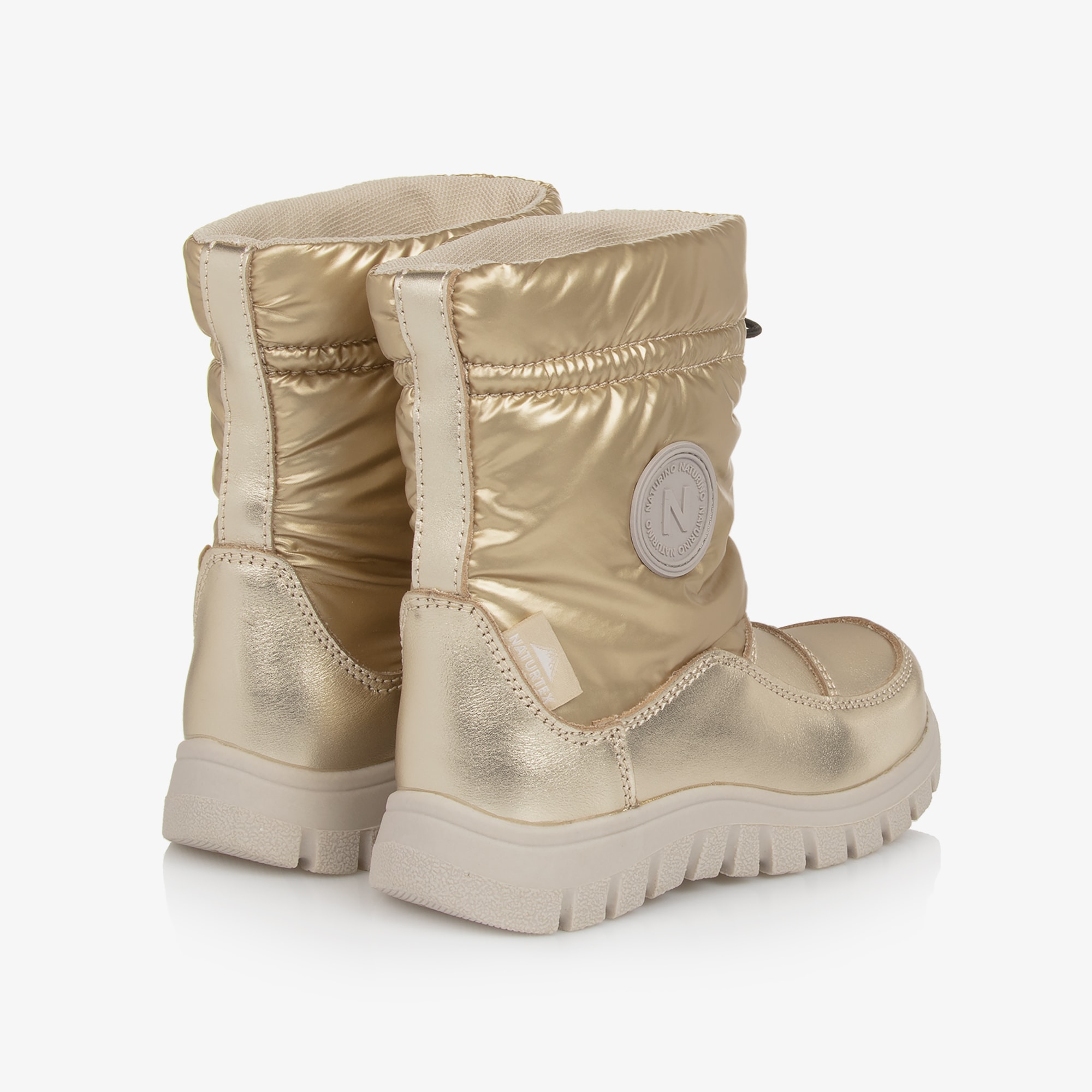 Gold Waterproof Snow Boots - View 2