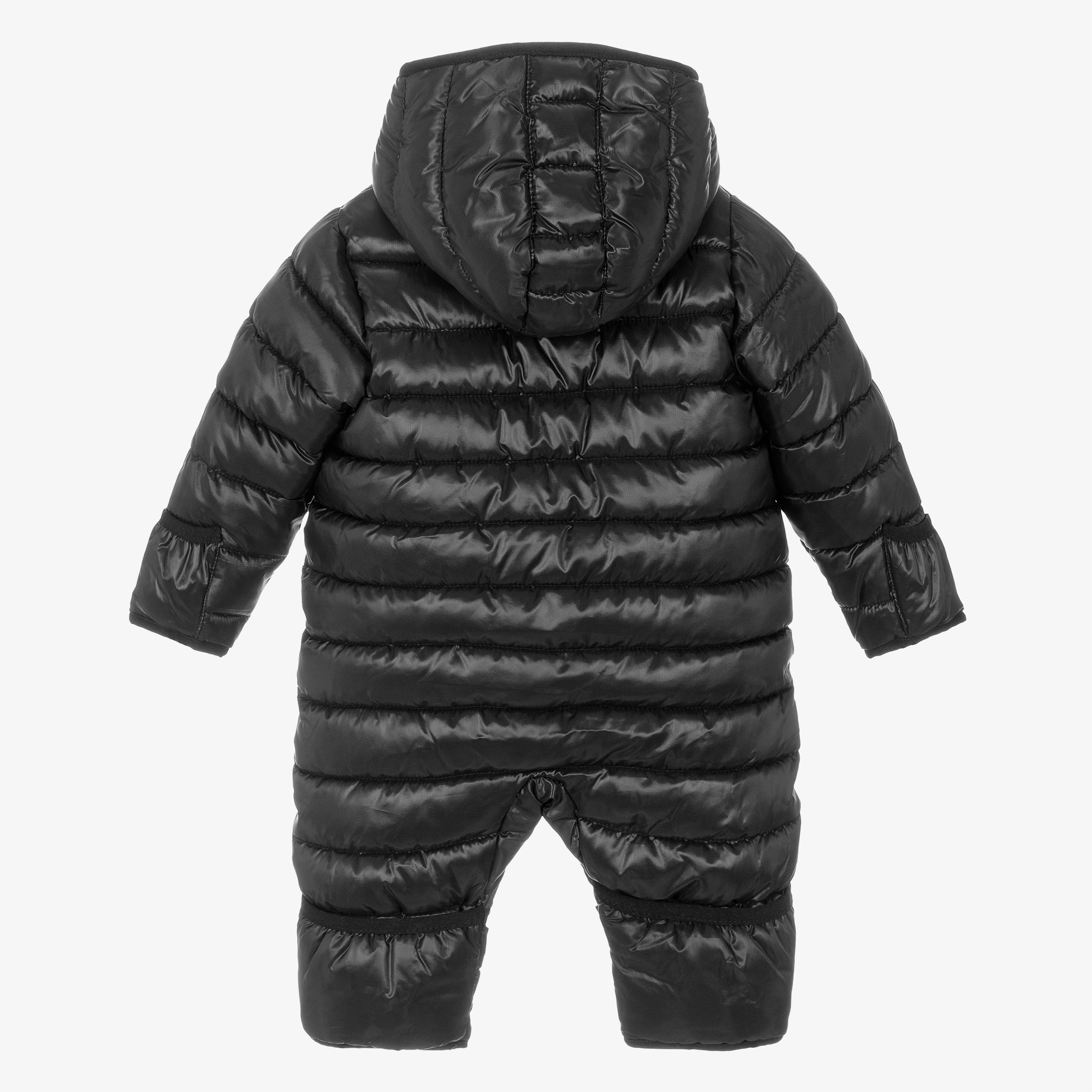 Black Logo Padded Snowsuit - View 2