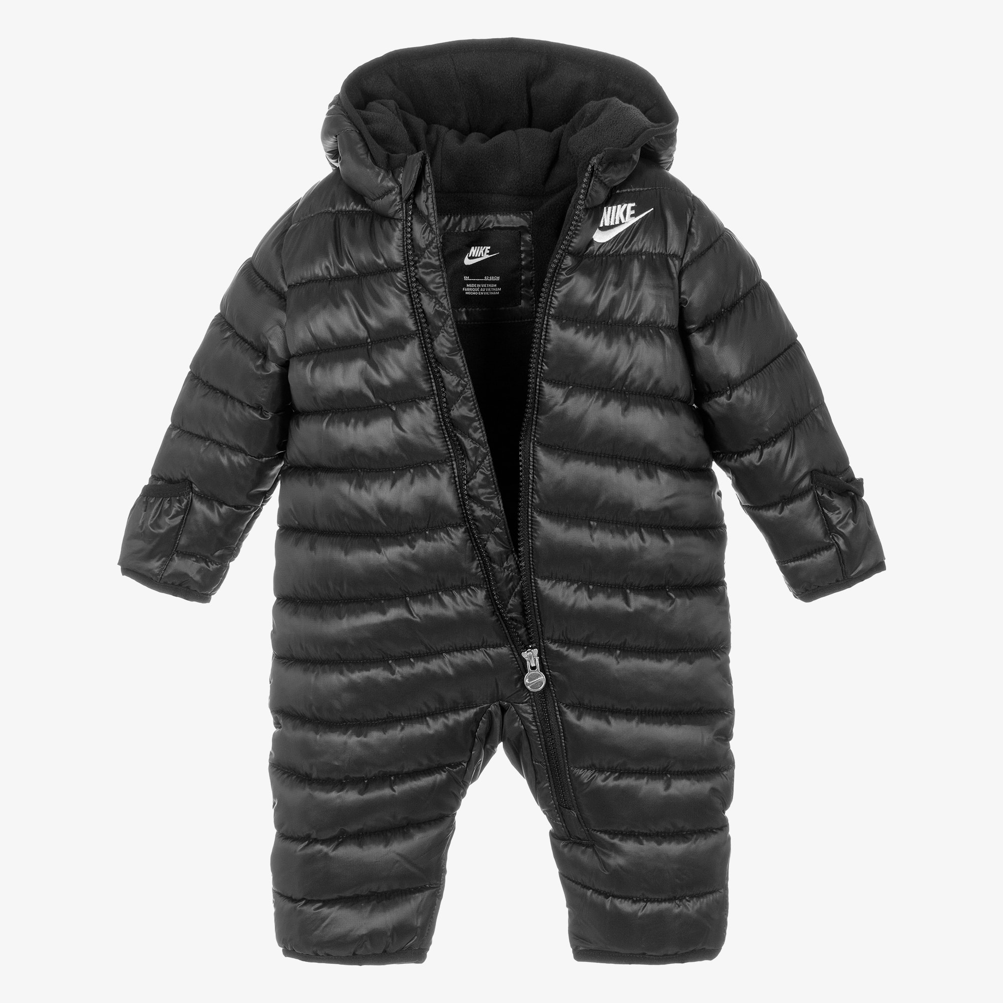 Black Logo Padded Snowsuit - View 3