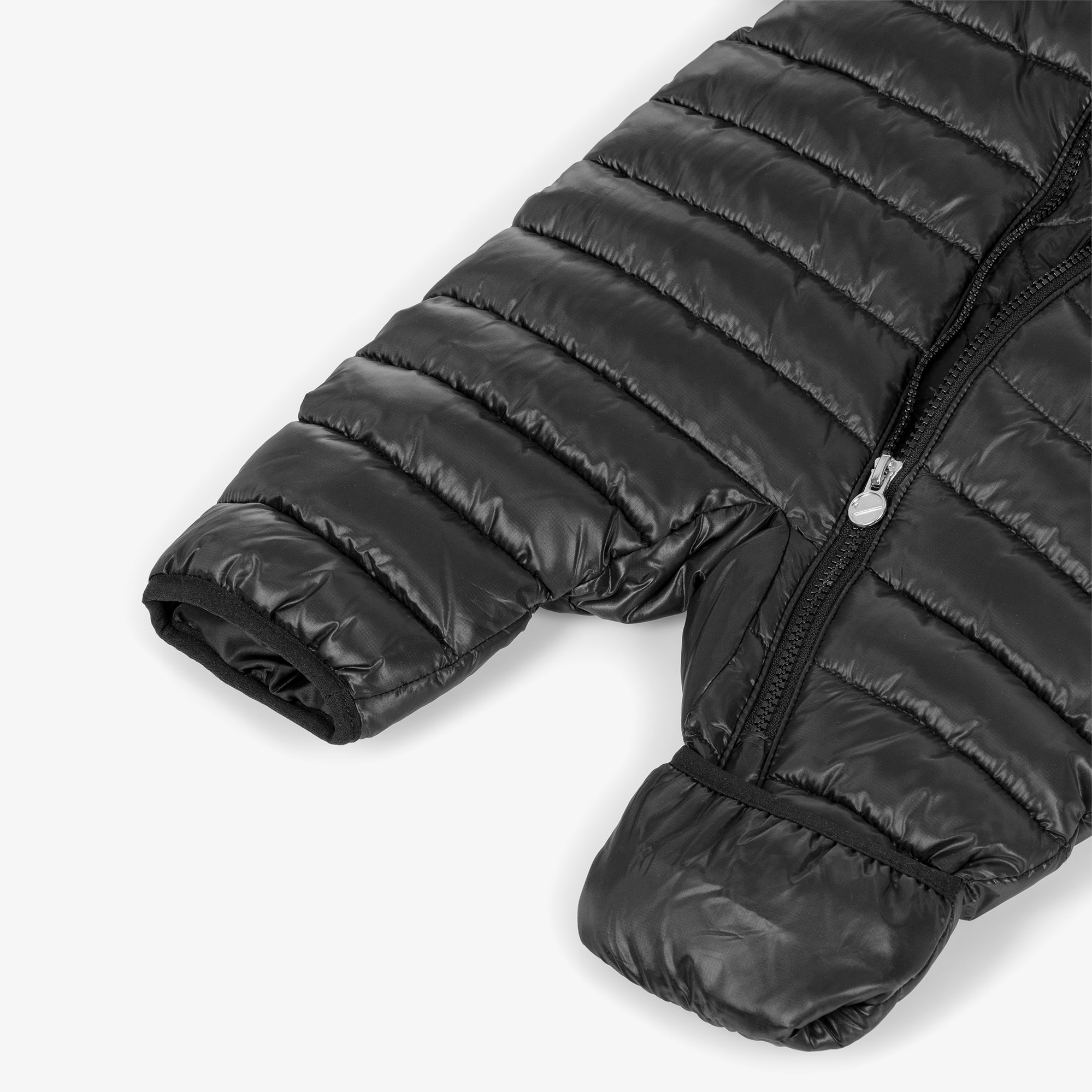 Black Logo Padded Snowsuit - View 4