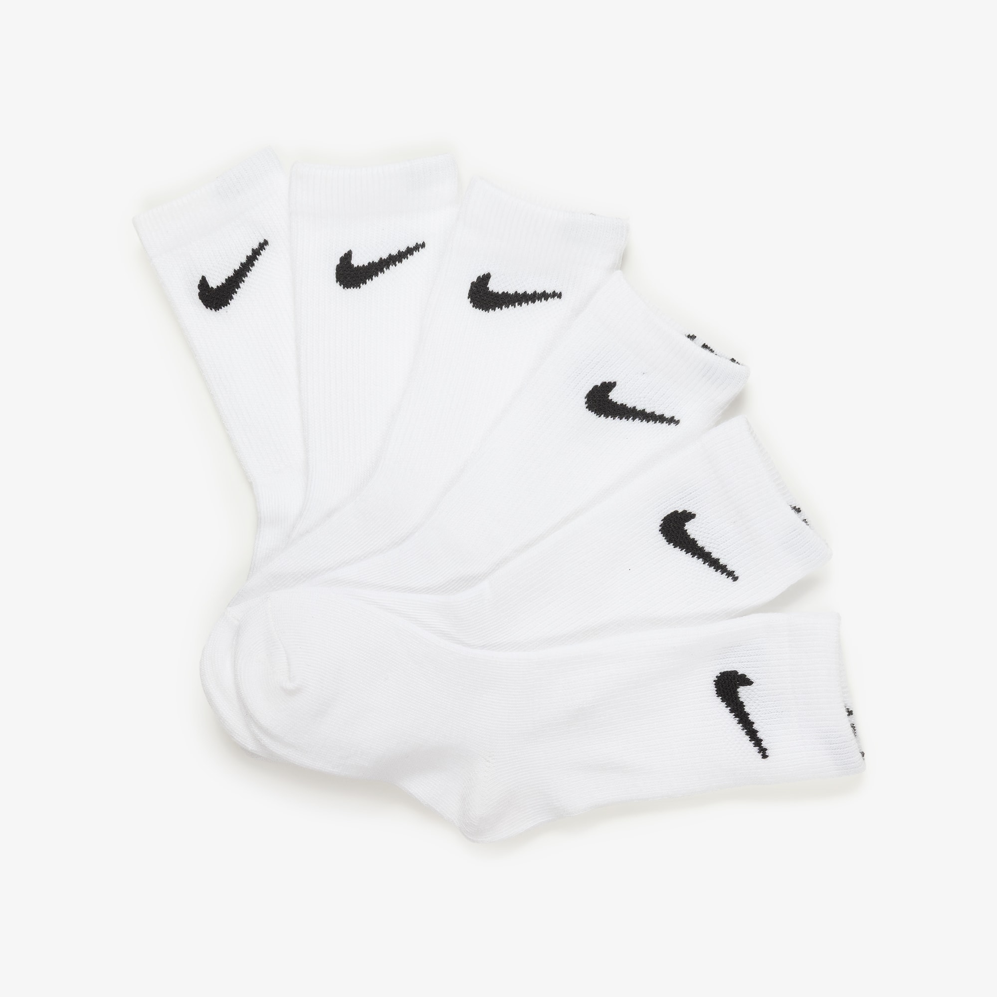 White Logo Socks (6 Pack) - View 3